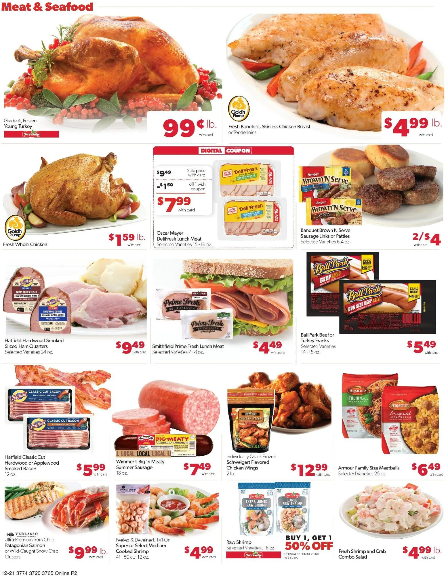 Family Fare Weekly Ad - NE - valid from 21.12.2025 | Page: 12 | Products: Ham, Salad, Sugar, Sausage