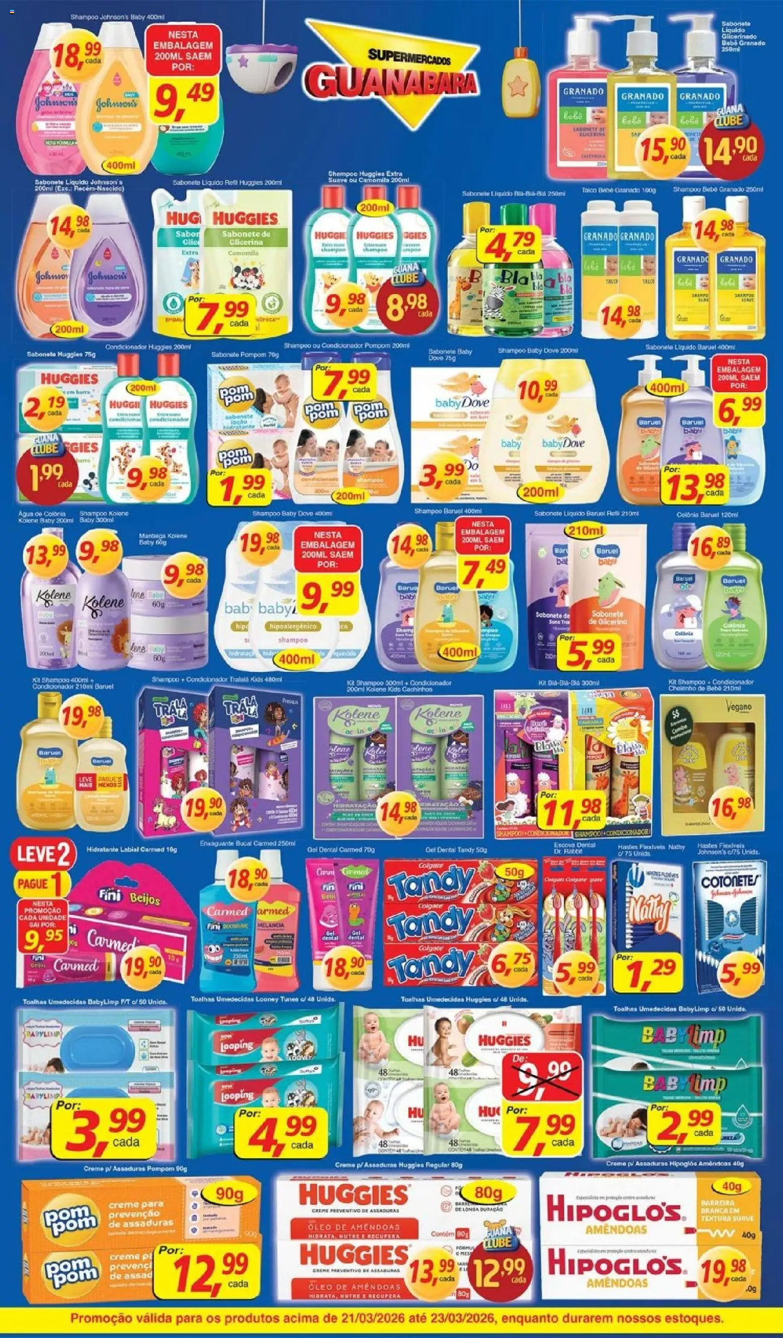 Supermercados Guanabara Folheto - válido de 21.03.2026 | Página: 10 | Produtos: Shampoo, Melancia, Enxaguante bucal, Creme