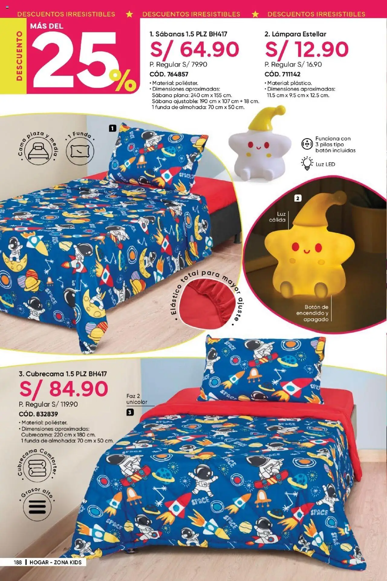 Catálogo Azzorti válido desde 17.06.2025 | Página: 190 | Productos: Cama, Almohada, Lámpara