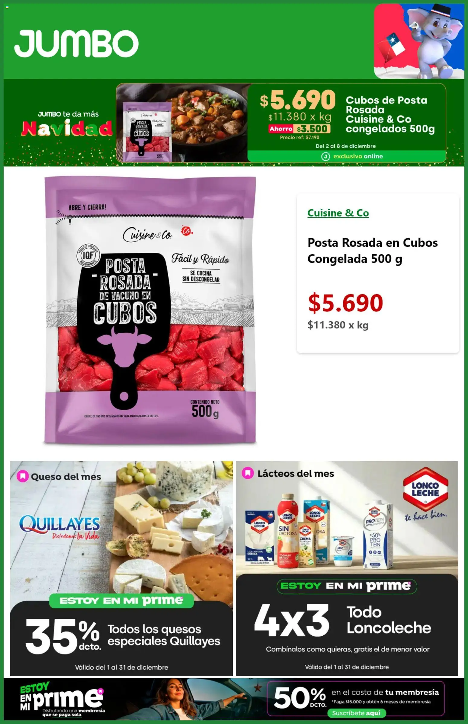 Jumbo ofertas  │ válido desde el 02.12.2025 | Página: 3 | Productos: Cocina, Leche, Queso, Té