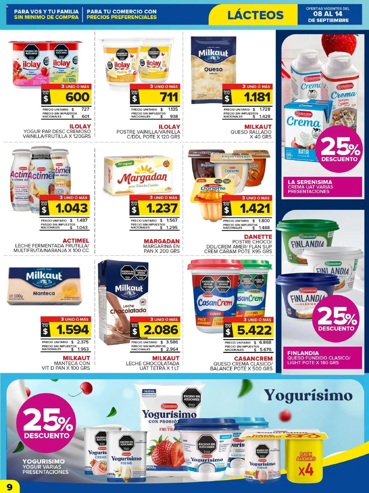 Carrefour Maxi catálogo - Jujuy │ válido desde el 08.09.2025 | Página: 8 | Productos: Gin, Manteca, Yogur, Margarina