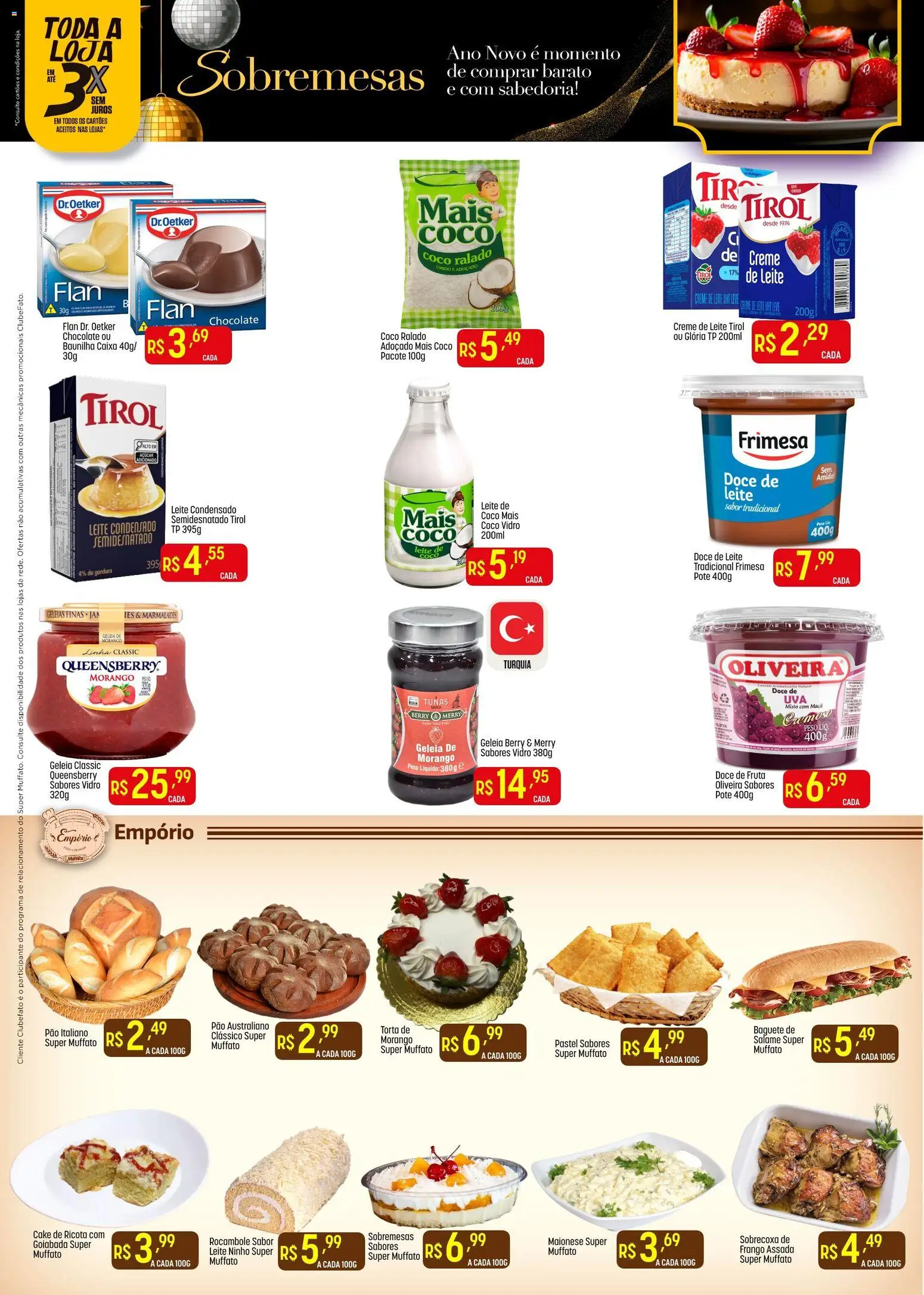 Super Muffato Folheto - válido de 26.12.2025 | Página: 6 | Produtos: Coco, Pão, Creme, Leite condensado