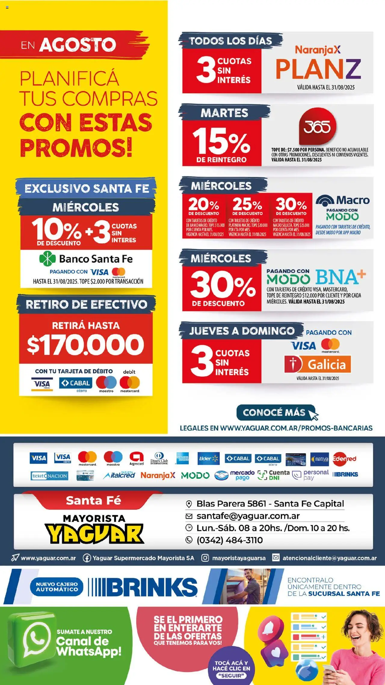 Yaguar - Santa Fe │ válido desde el 11.08.2025 | Página: 34 | Productos: Banco