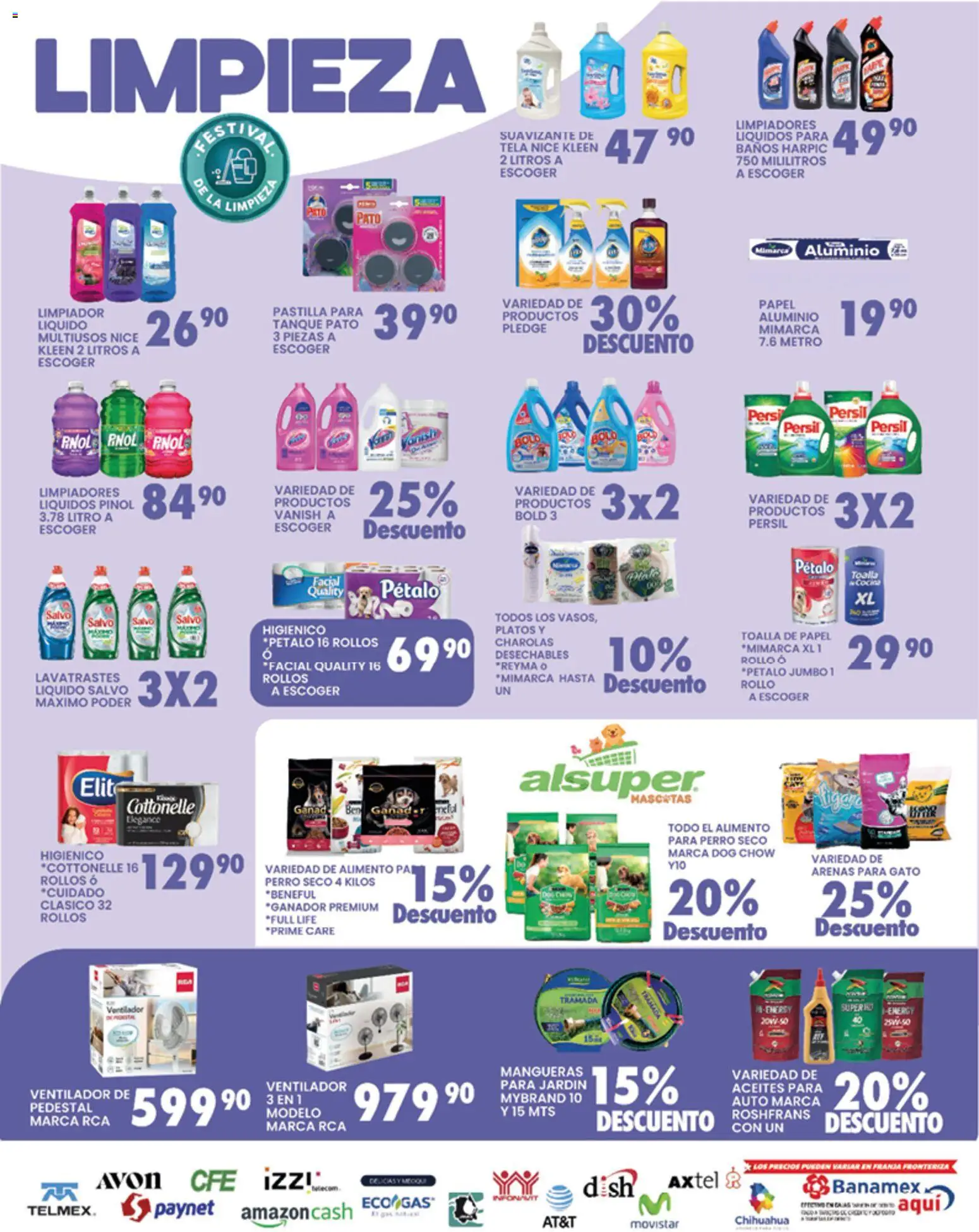 Nuevas ofertas de Alsuper válidas en toda la República Mexicana desde el 24.03.2026. ¡Encuentra las mejores ofertas en Alsuper folleto Chihuahua-Estado! | Página: 5 | Productos: Ventilador, Suavizante, Limpiador, Bowl
