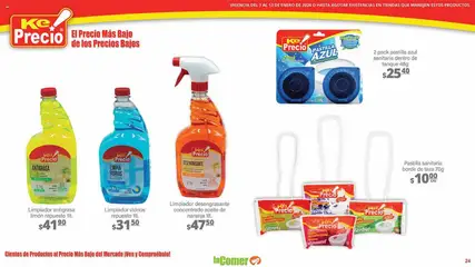 Vista previa de La Comer folleto, nuevo folleto de la tienda, válido en México a partir del 07.01.2026 | Página: 24 | Productos: Taza, Aceite, Limpiador, Desengrasante