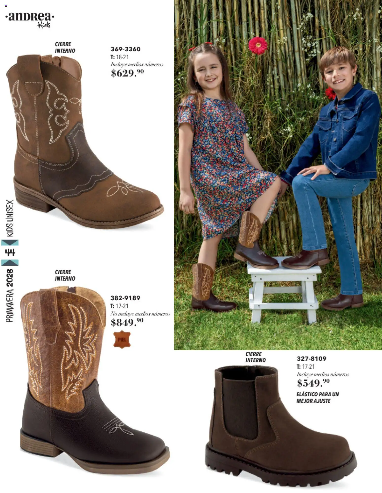 Nuevas ofertas de Andrea válidas en toda la República Mexicana desde el 25.01.2026. ¡Encuentra las mejores ofertas en Andrea catálogo Infantil! | Página: 44