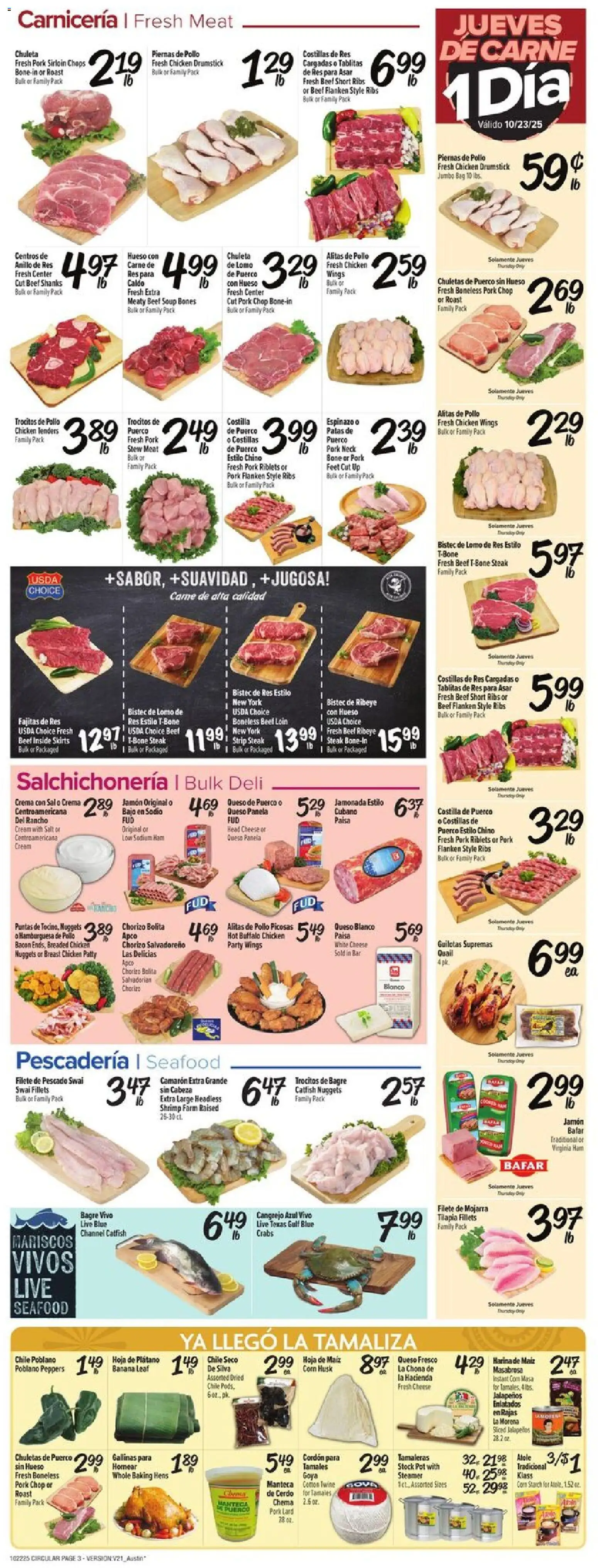 Fiesta Mart Weekly Ad - valid from 22.10.2025 | Page: 3 | Products: Peppers, Skirts, Salt, Steamer