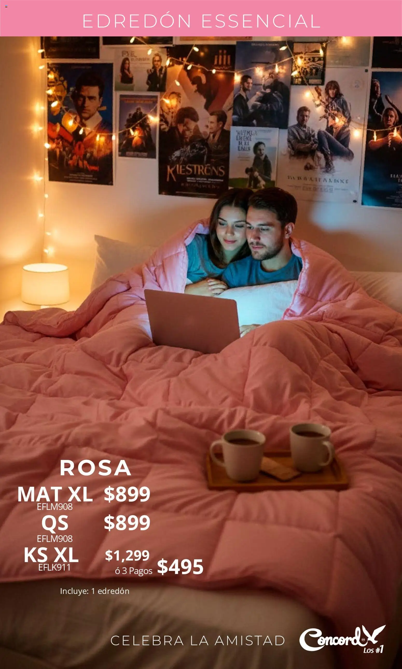 Nuevas ofertas de Colchas Concord válidas en toda la República Mexicana desde el 01.02.2026. ¡Encuentra las mejores ofertas en Colchas Concord catálogo San Valentín! | Página: 13