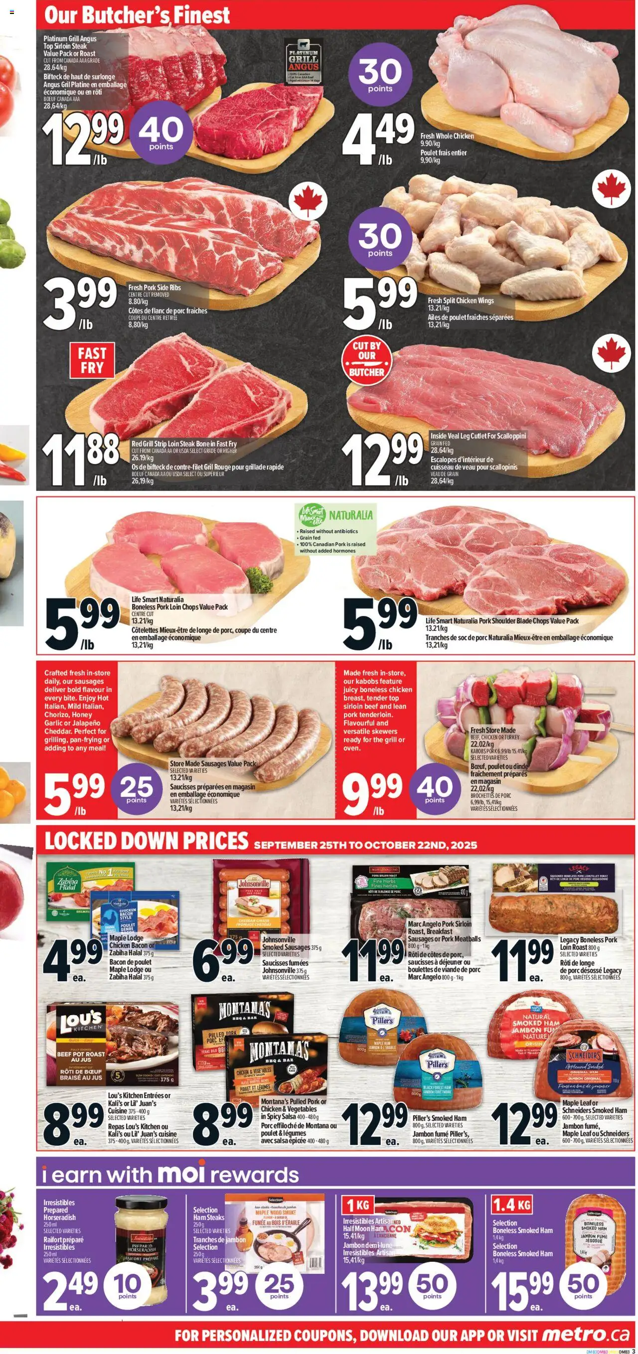 Metro flyer valid from 25.09.2025 | Page: 8 | Products: Beef, Chicken wings, Grill, Pork