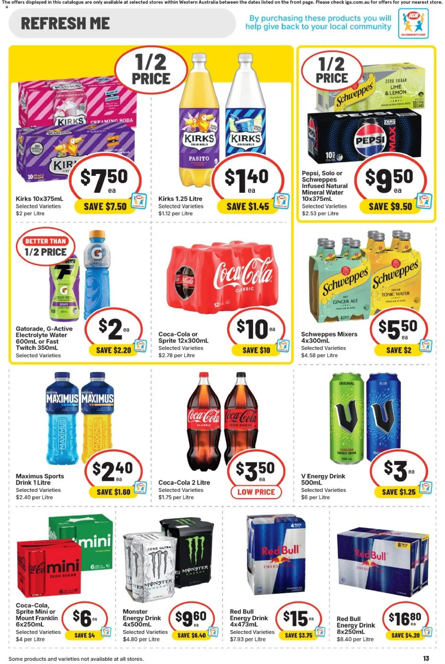 IGA catalogue - valid from 21.01.2026 | Page: 13 | Products: Ginger, Coca Cola, Water, Sugar