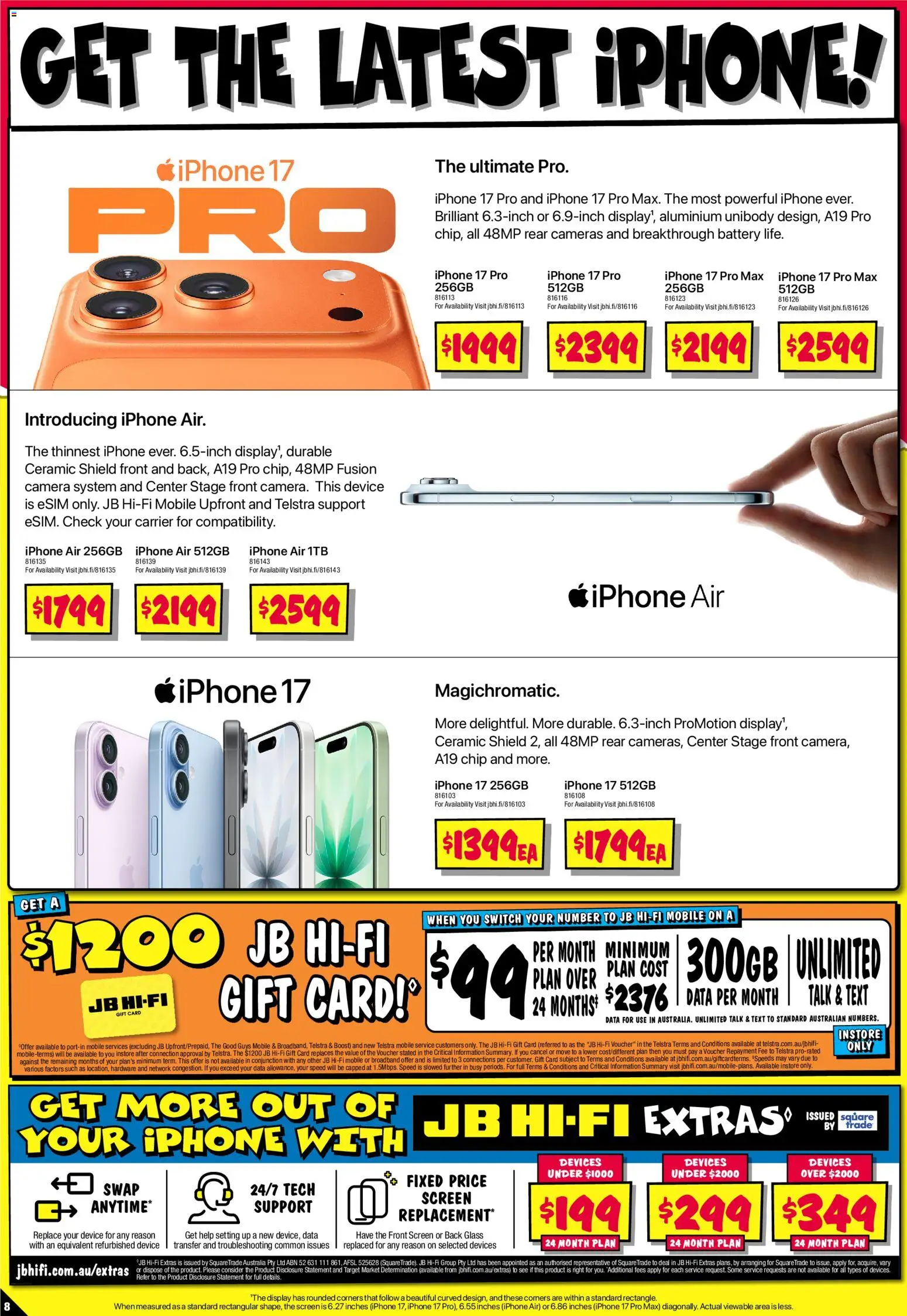 JB Hi-Fi catalogue - valid from 30.10.2025 | Page: 8 | Products: Battery, Camera, Screen, Mobile