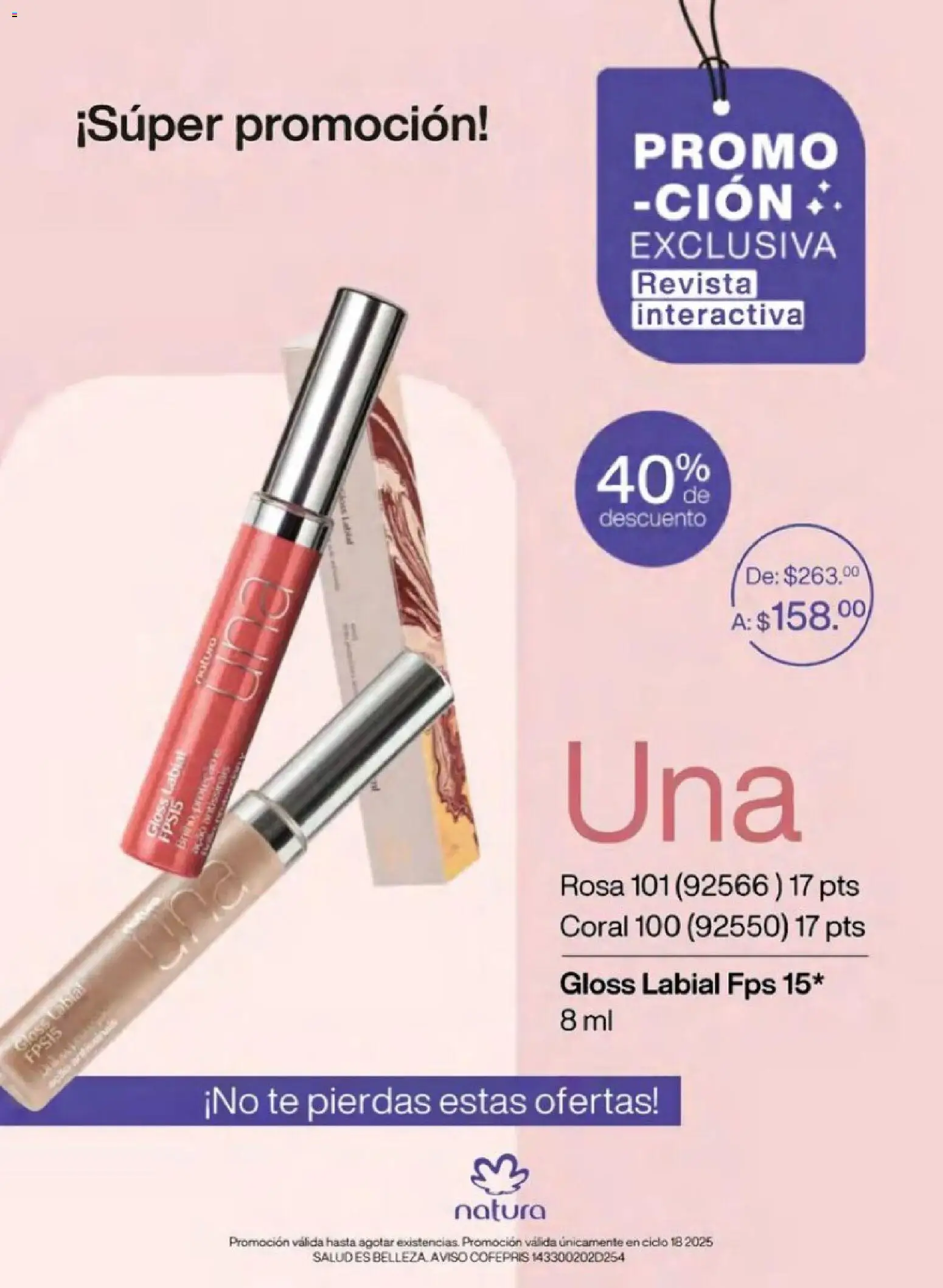 Nuevas ofertas de Natura válidas en toda la República Mexicana desde el 01.12.2025. ¡Encuentra las mejores ofertas en Natura campaña 18 2025! | Página: 8 | Productos: Té