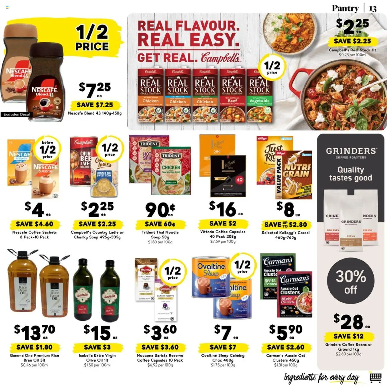 Drakes catalogue - valid from 18.06.2025 | Page: 13 | Products: Coffee, Rice, Olive oil, Nescafe