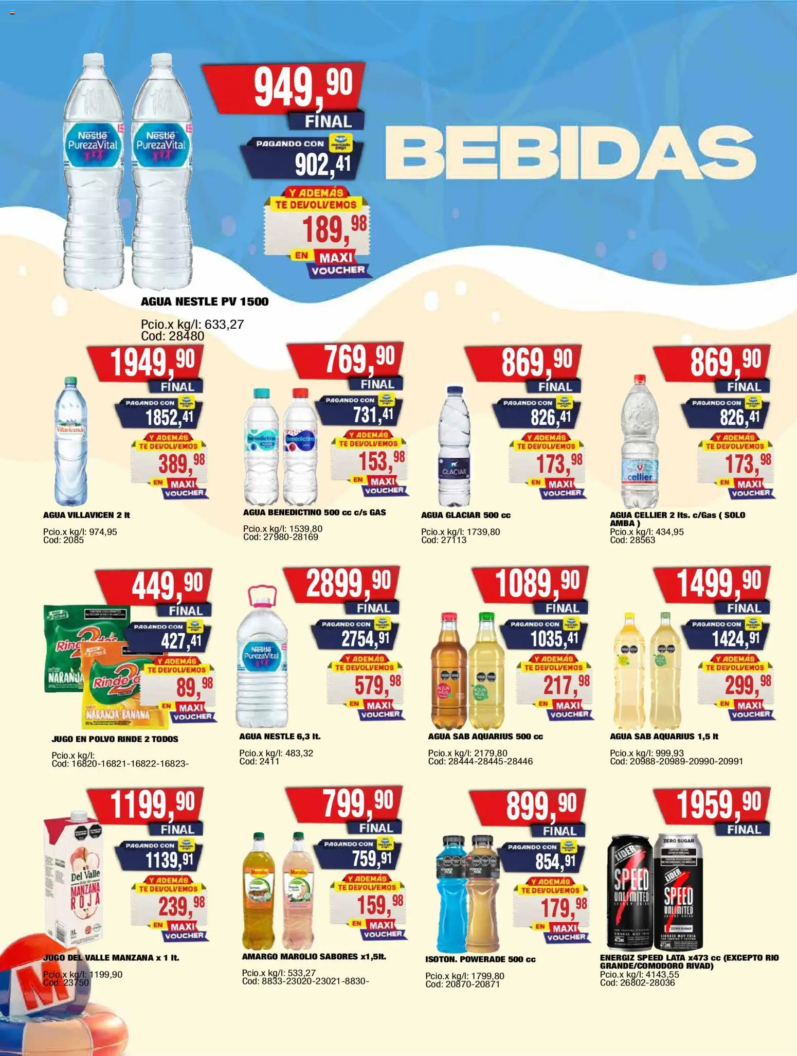 Maxiconsumo ofertas │ válido desde el 02.02.2026 | Página: 16 | Productos: Polvo, Agua, Jugo, Té