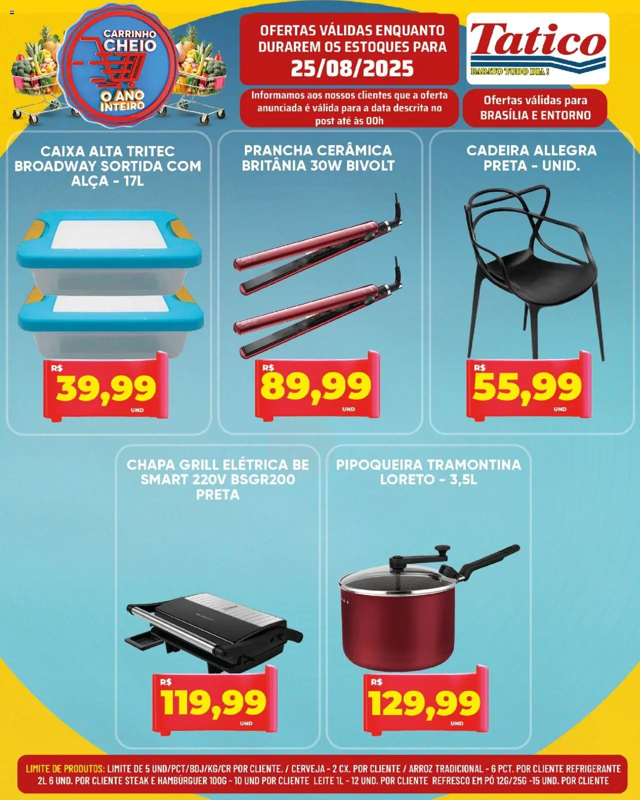 Tatico Folheto - válido de 25.08.2025 | Página: 17 | Produtos: Grill, Prancha, Pipoqueira, Arroz