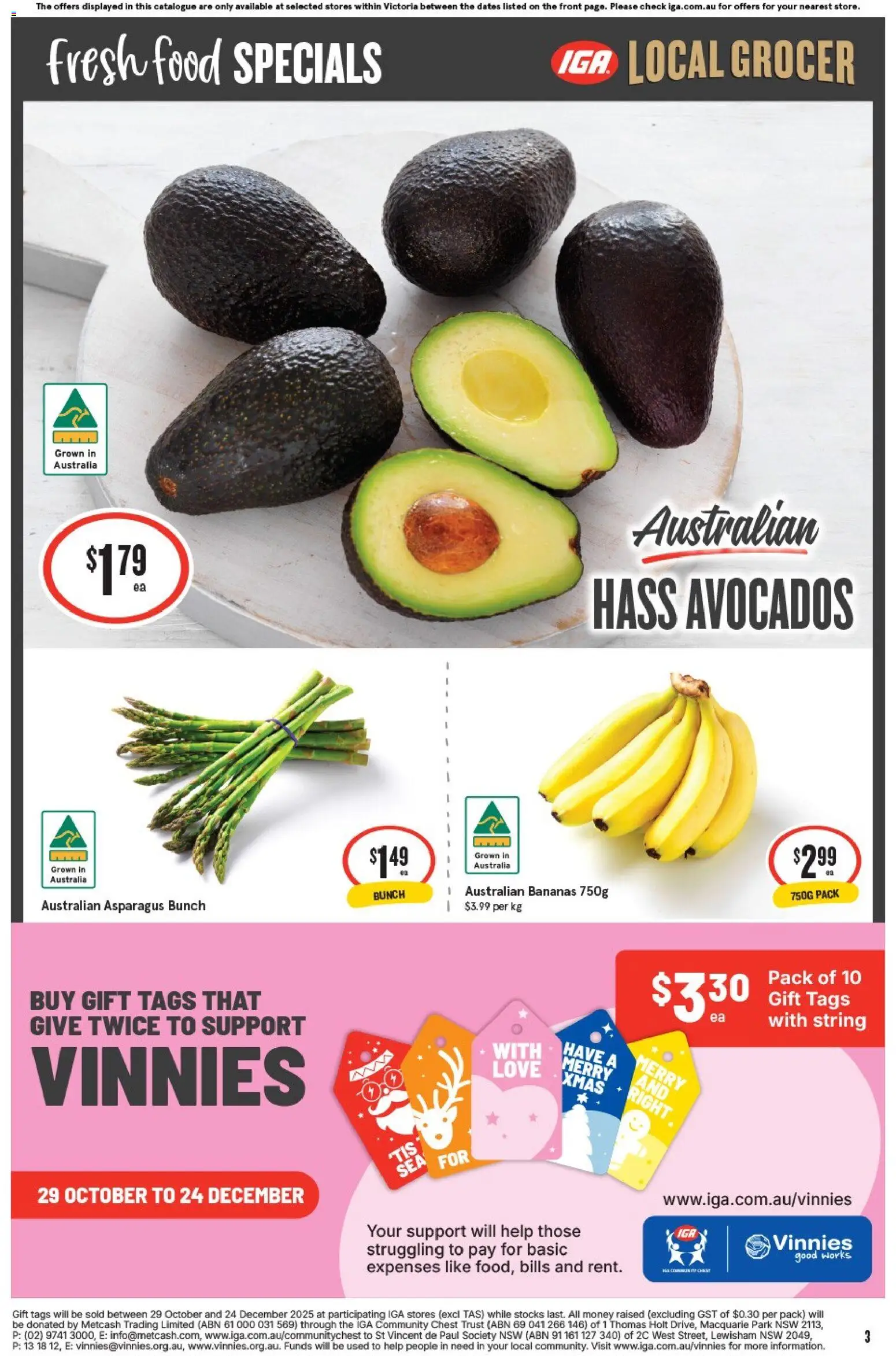 IGA catalogue - valid from 19.11.2025 | Page: 4 | Products: Bananas