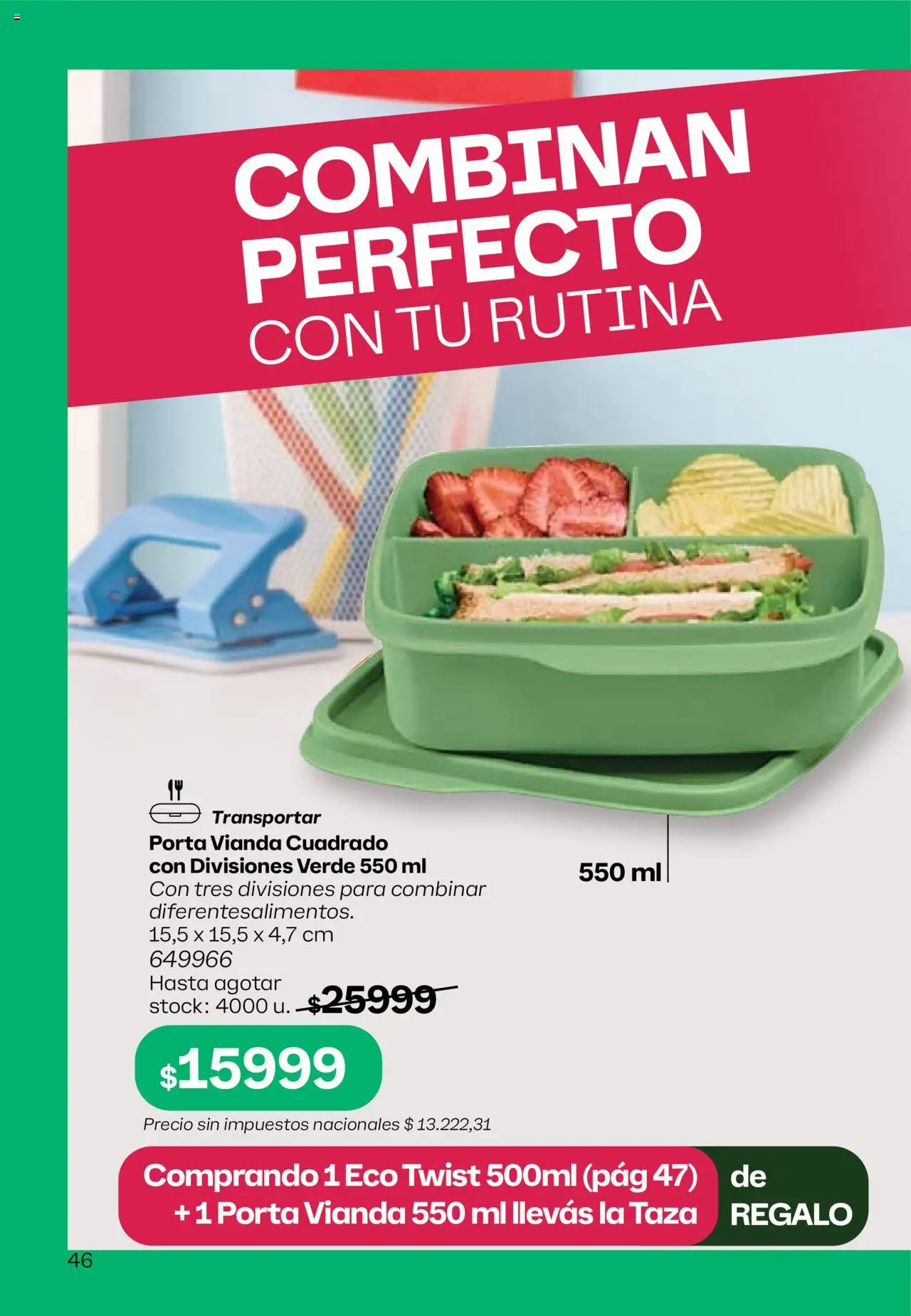 Tupperware Folleto │ válido desde el 11.08.2025 | Página: 47 | Productos: Taza, Vianda