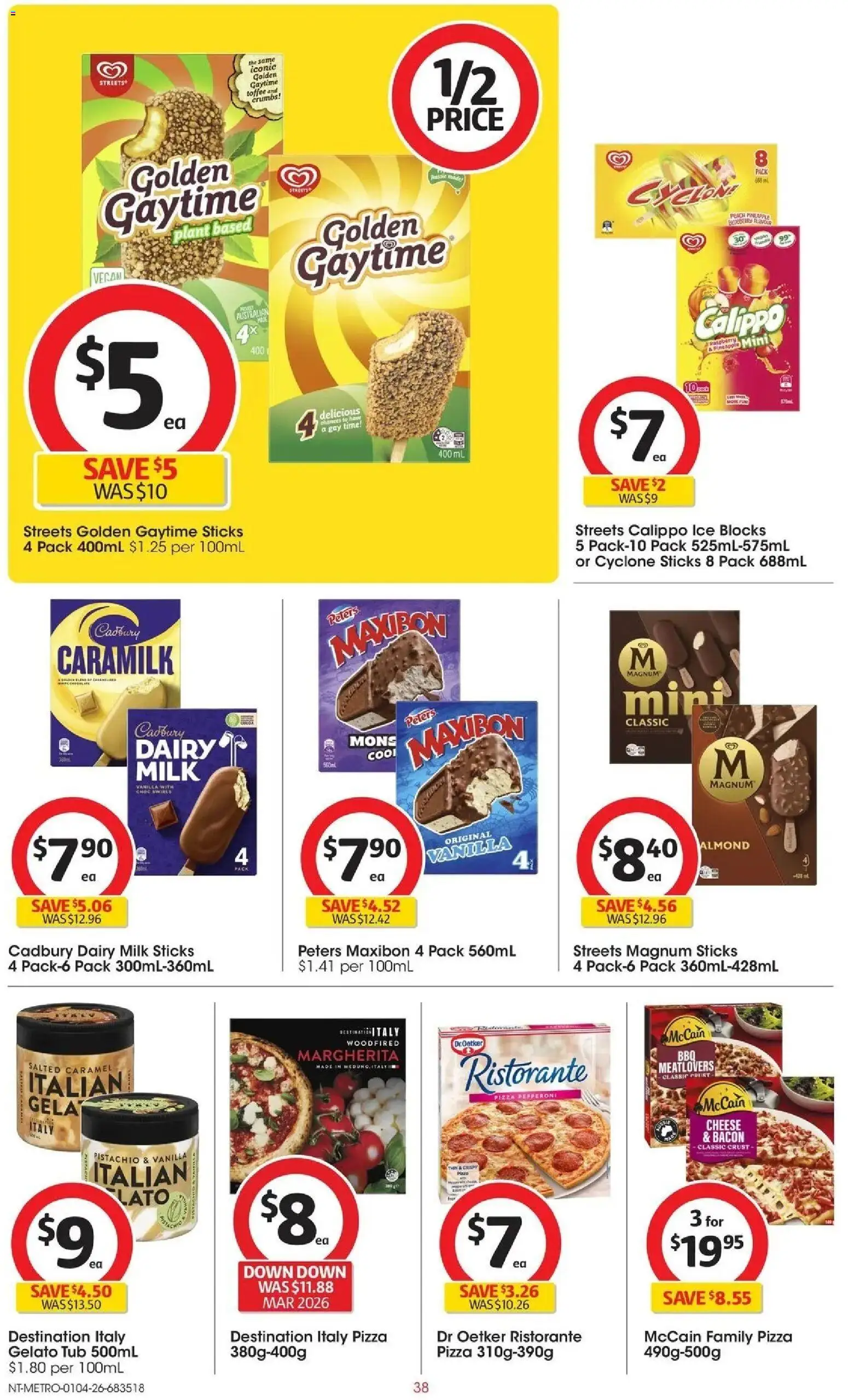 Deals catalogue - valid from 31.03.2026 | Page: 38 | Products: Bacon, Pineapple, Peach, Raspberry