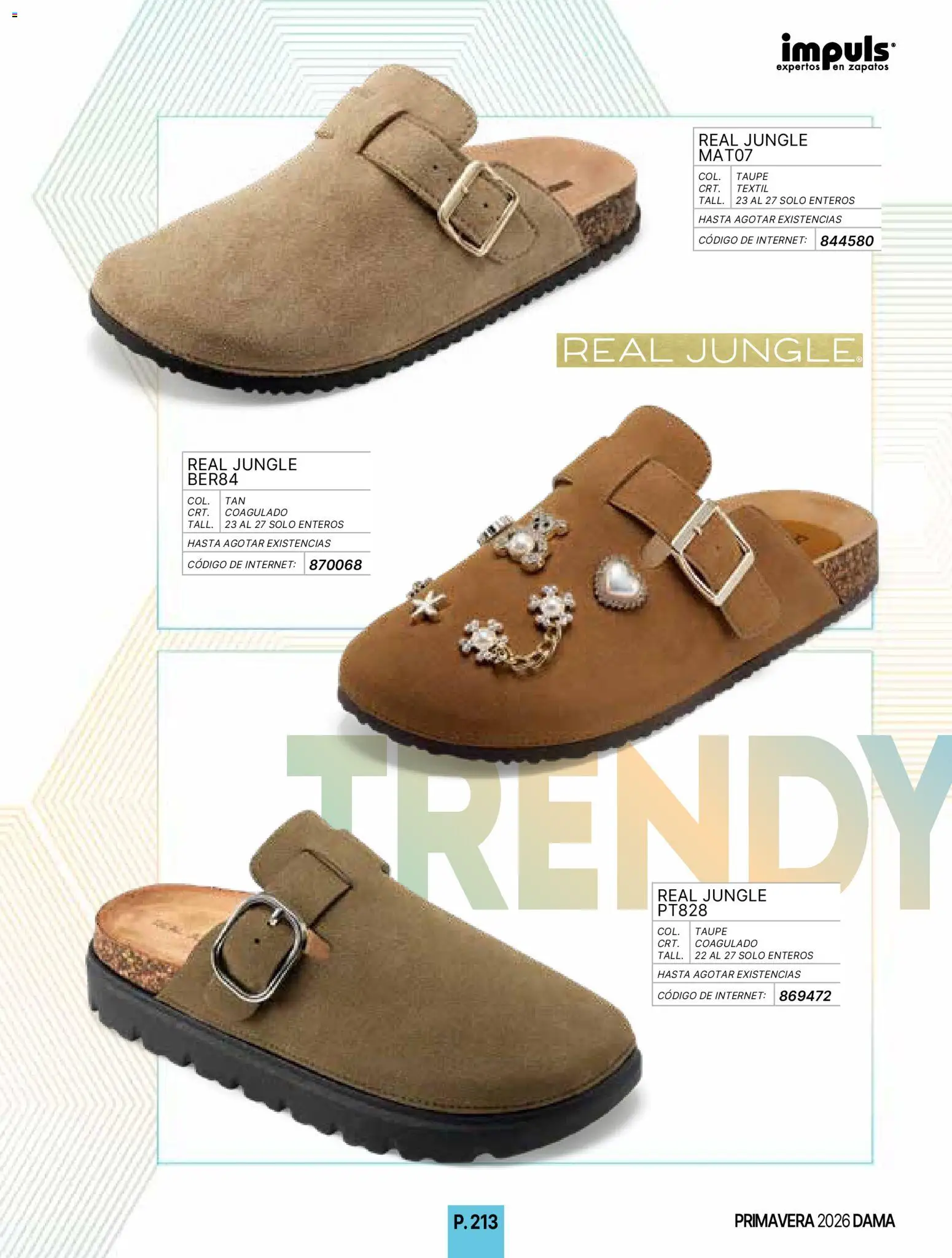 Nuevas ofertas de Impuls válidas en toda la República Mexicana desde el 01.01.2026. ¡Encuentra las mejores ofertas en Impuls catálogo Primavera! | Página: 215 | Productos: Zapatos