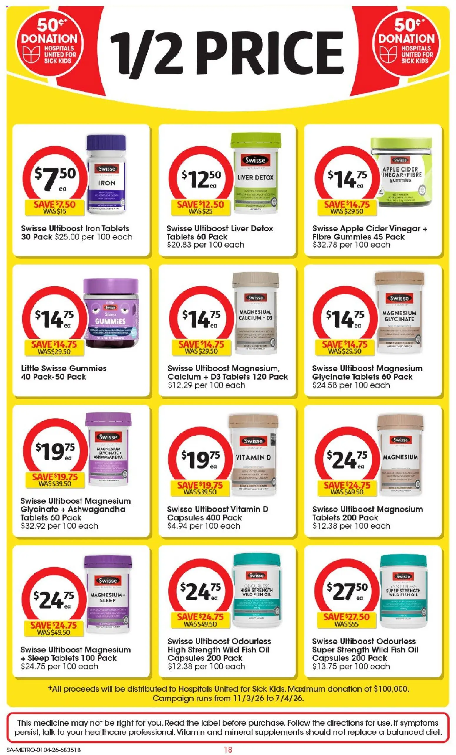 Coles catalogue - valid from 01.04.2026 | Page: 18 | Products: Oil, Fish, Fish oil, Iron