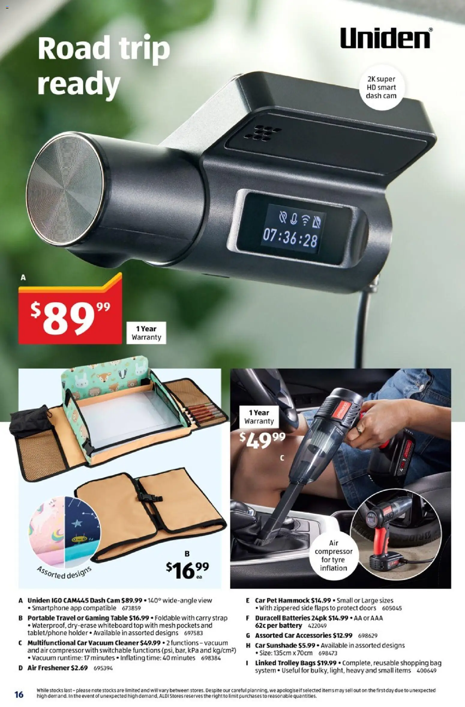 Aldi catalogue - valid from 04.02.2026 | Page: 16 | Products: Cleaner, Trolley, Accessories, Air freshener