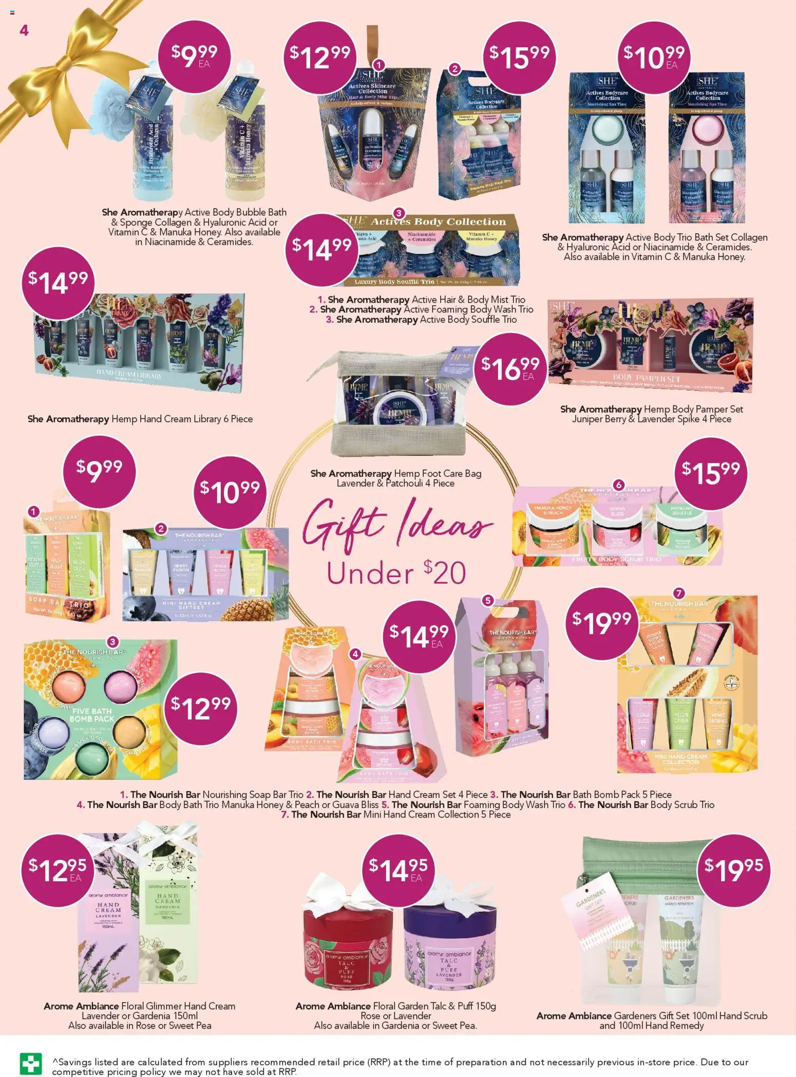 Terry White catalogue - valid from 13.11.2025 | Page: 4 | Products: Bath, Floral, Bag, Vitamin