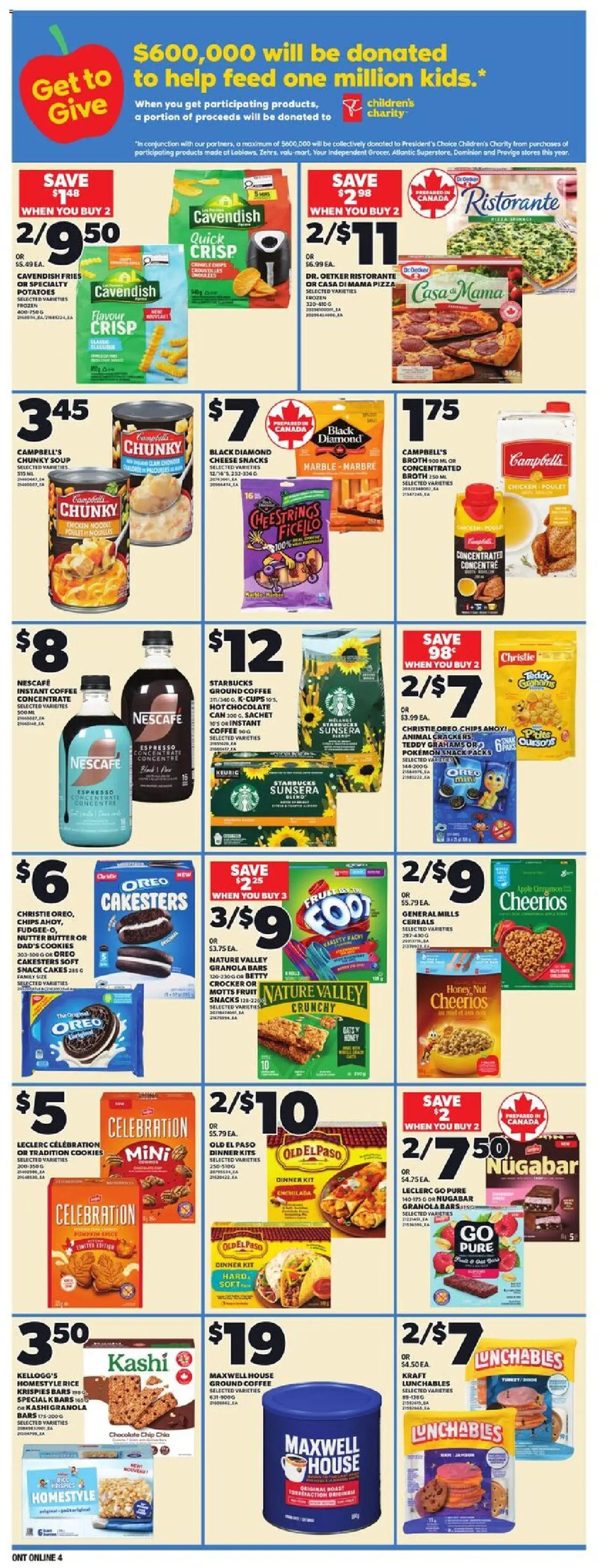 Zehrs flyer valid from 16.10.2025 | Page: 14 | Products: Chips, Butter, Coffee, Pizza