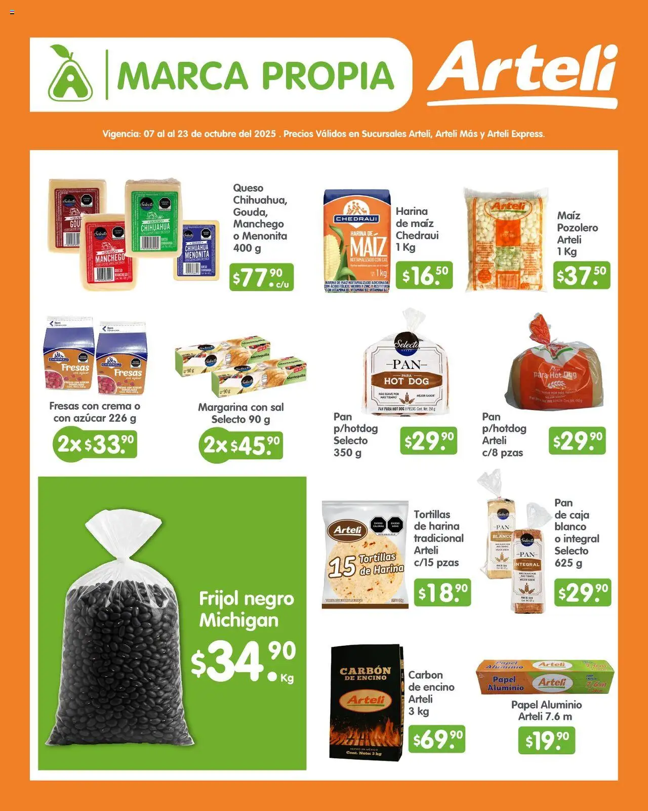 Nuevas ofertas de Arteli válidas en toda la República Mexicana desde el 07.10.2025. ¡Encuentra las mejores ofertas en Arteli - Folleto Quincenal! | Página: 4 | Productos: Harina, Azúcar, Pan, Caja