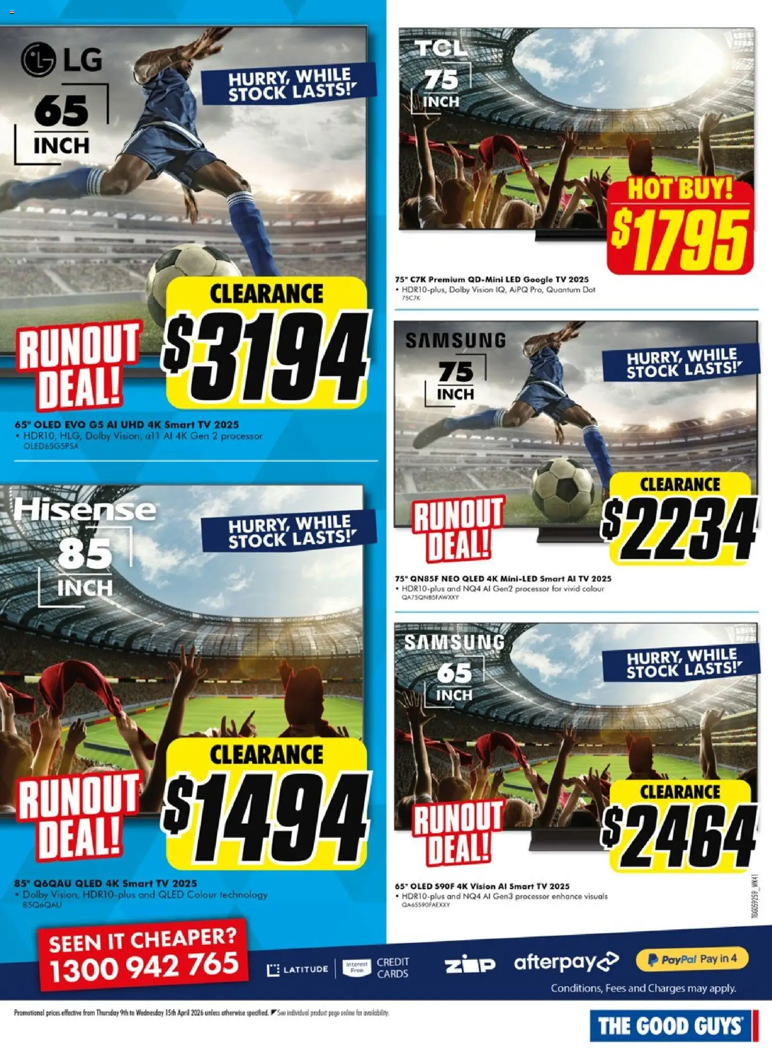 The Good Guys catalogue - valid from 08.04.2026 | Page: 15 | Products: Tv, Smart tv