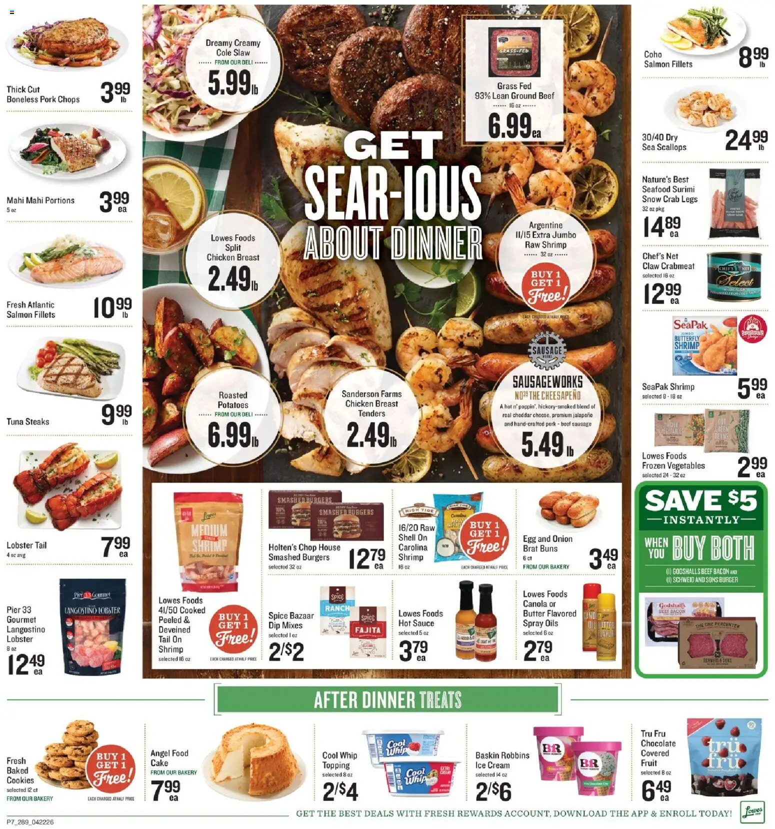 Lowes Foods Weekly Ad - GA - valid from 22.04.2026 | Page: 9 | Products: Bakery, Pork, Potatoes, Onion