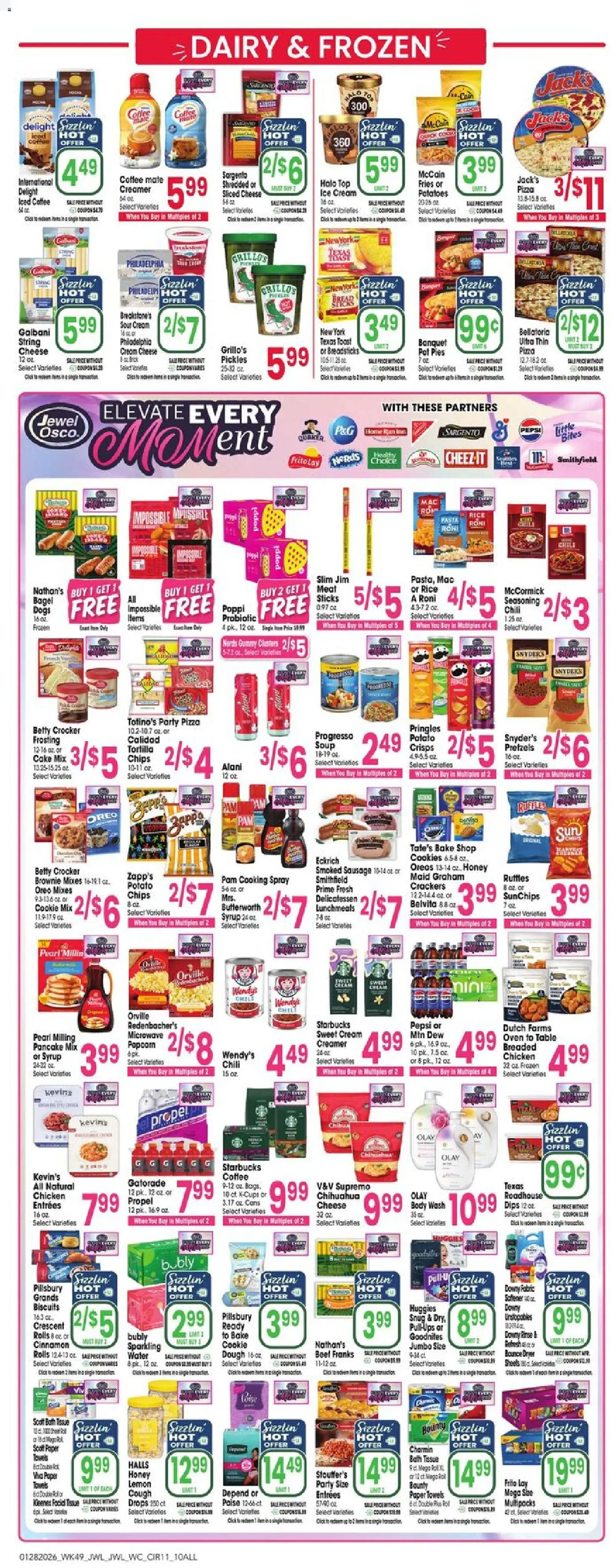 Jewel Osco Weekly Ad - IA - valid from 28.01.2026 | Page: 11 | Products: Pasta, Body Wash, Potatoes, Dryer