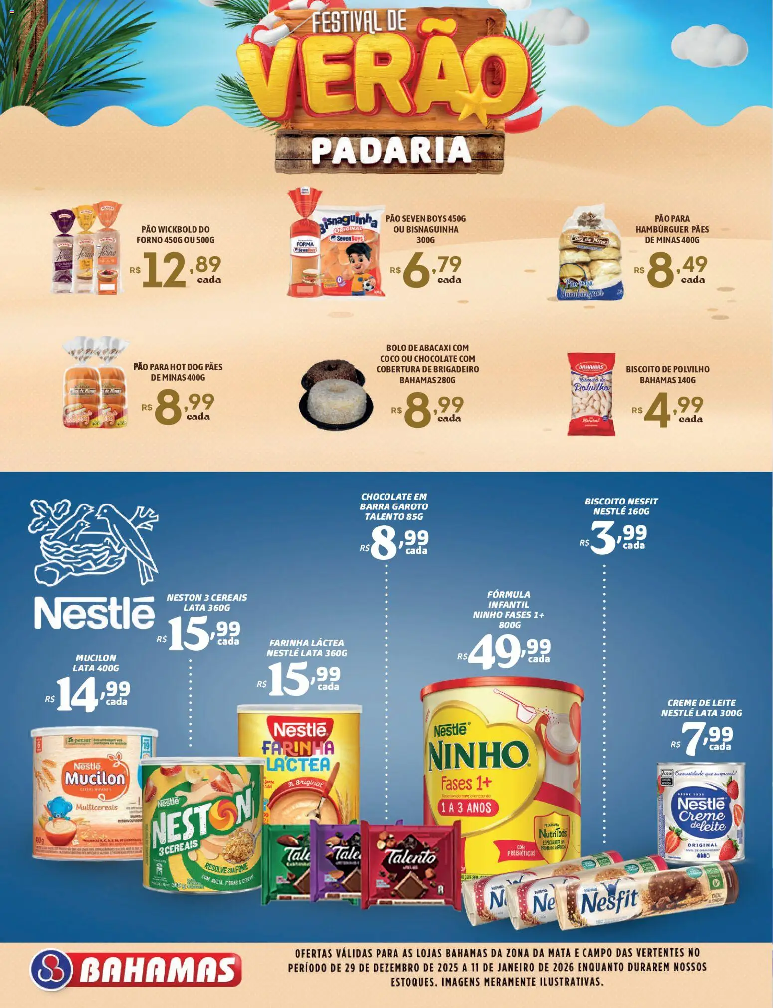 Bahamas Supermercados Folheto - válido de 29.12.2025 | Página: 6 | Produtos: Coco, Chocolate, Bolo, Mucilon