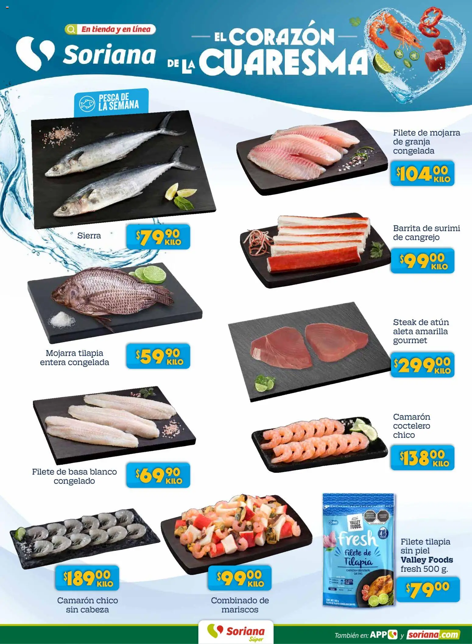 Nuevas ofertas de Soriana válidas en toda la República Mexicana desde el 17.03.2026. ¡Encuentra las mejores ofertas en Soriana Martes y Miércoles del Campo Súper: Ags, Nay, Jal, Qro, Col, Mich, Gto, Hgo, Tlax, Mor, Pue, Gro, Oax, Edo. de Mex, Vall! | Página: 4 | Productos: Atún, Sierra