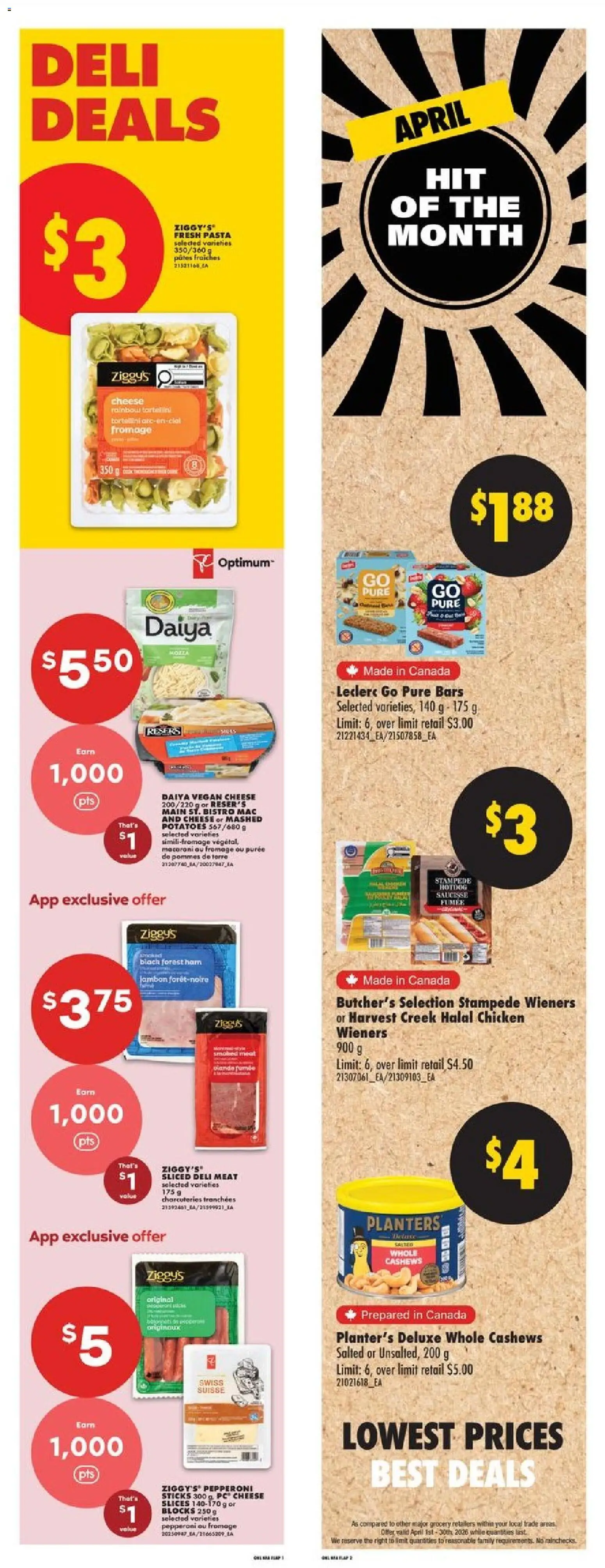 No Frills flyer valid from 09.04.2026 | Page: 5 | Products: PC, Potatoes, Ham, Chicken