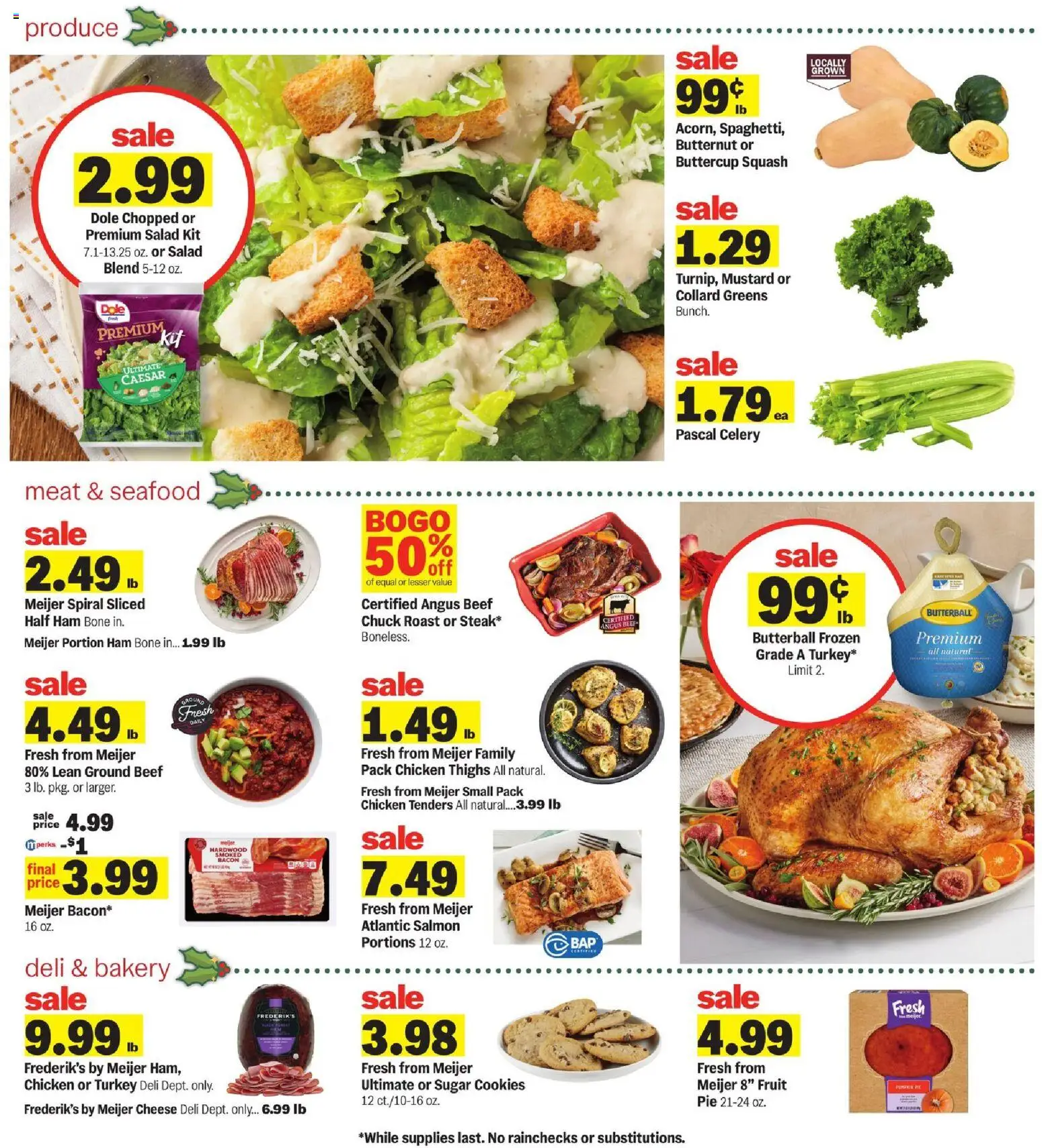 Meijer Weekly Ad - valid from 12.11.2025 | Page: 2 | Products: Cheese, Ham, Sugar, Seafood