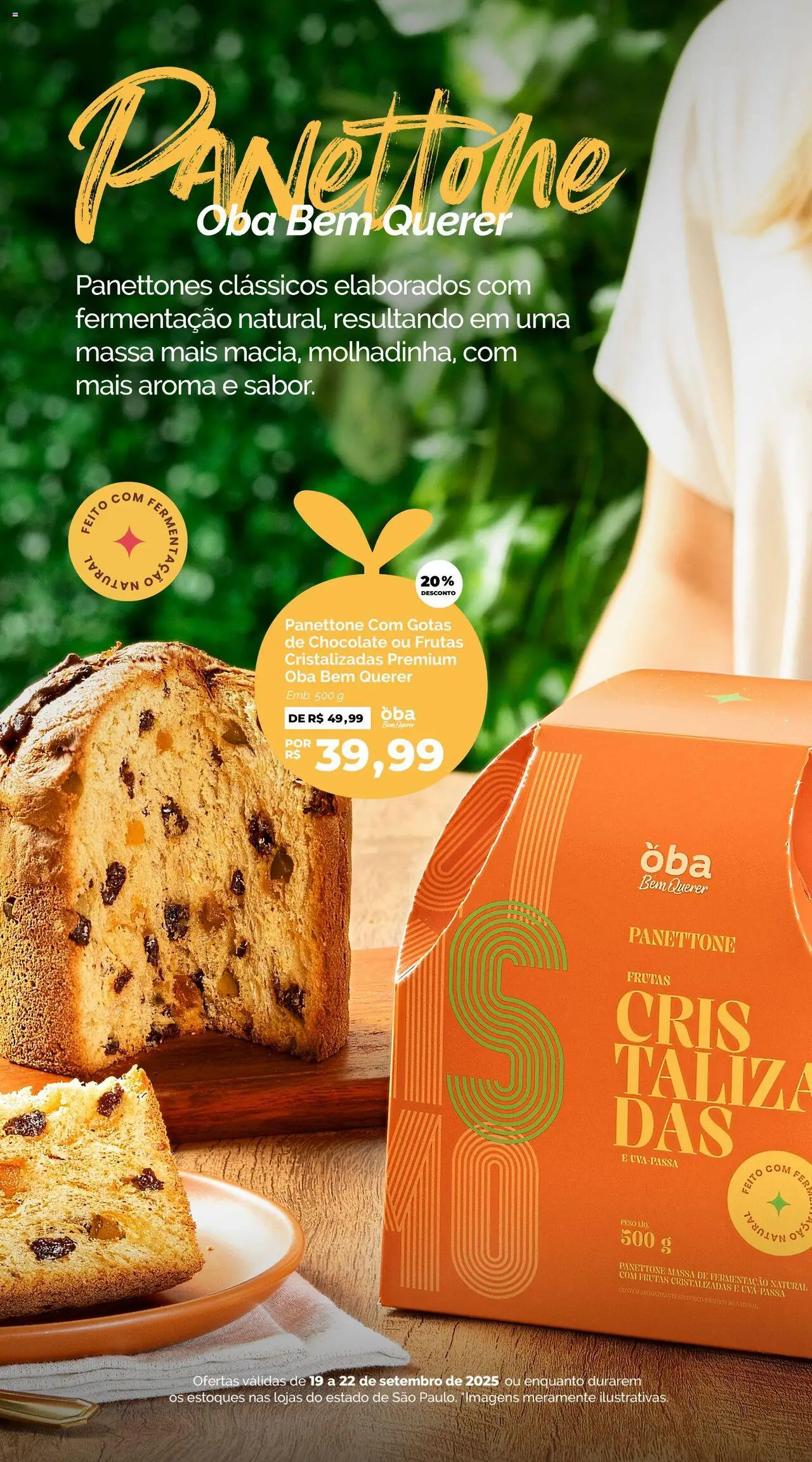 Oba Hortifruti Folheto - válido de 19.09.2025 | Página: 3 | Produtos: Panettone, Chocolate, Massa, Frutas cristalizadas