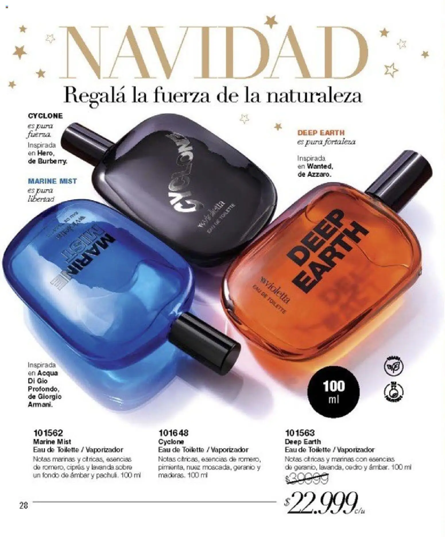 Violetta catálogo │ válido desde el 30.10.2025 | Página: 28 | Productos: Sobre, Eau de toilette, Nuez, Esencias