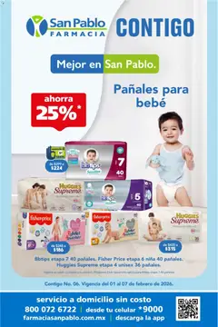 Vista previa de Farmacia San Pablo catálogo, nuevo folleto de la tienda, válido en México a partir del 01.02.2026