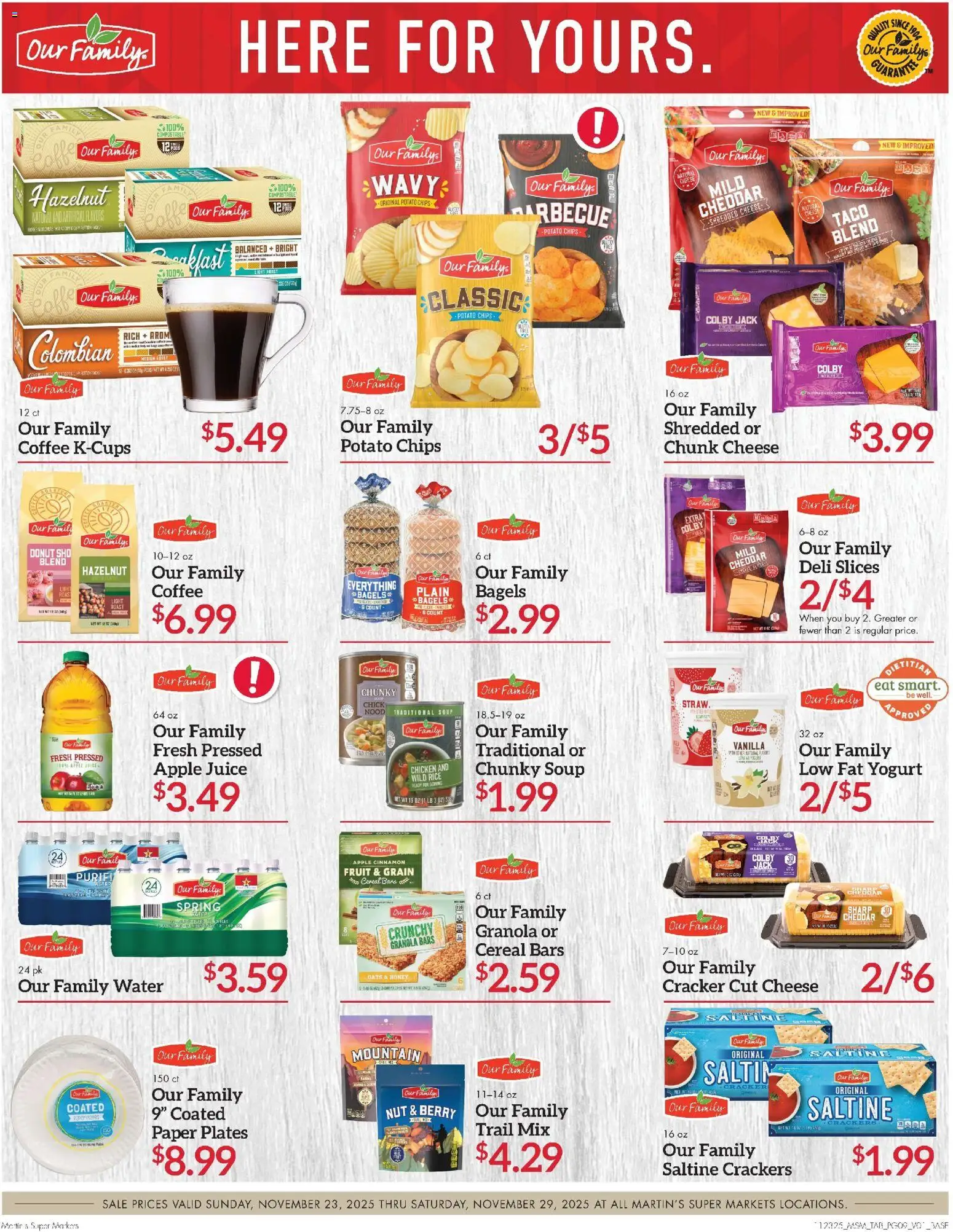 Martin’s Weekly Ad - valid from 23.11.2025 | Page: 13 | Products: Cheese, Yogurt, Rice, Salt