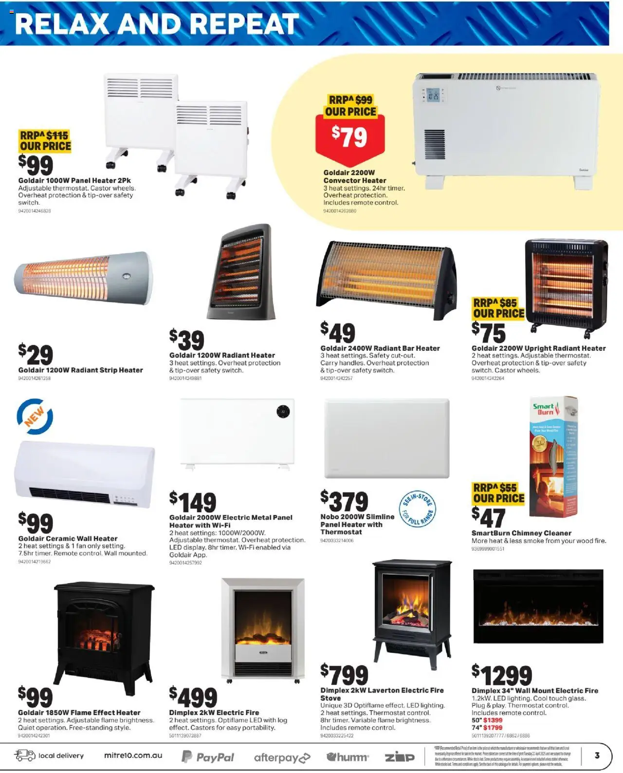 Mitre 10 catalogue - valid from 28.05.2025 | Page: 3 | Products: Cleaner, Stove, Strip, Fan