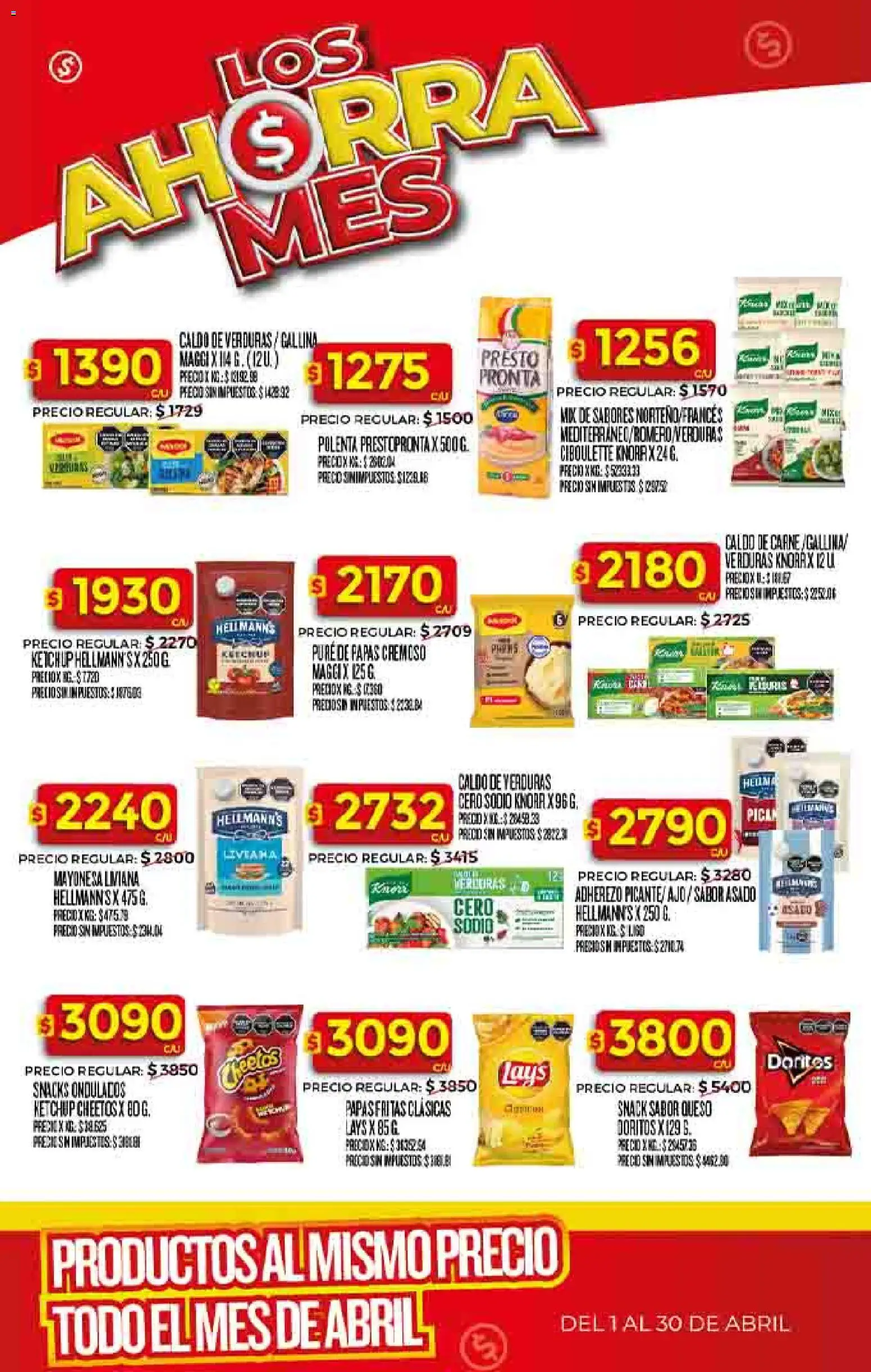 Dia - Ofertas - LOS AHORRA │ válido desde el 01.04.2026 | Página: 2 | Productos: Ketchup, Polenta, Ajo, Queso