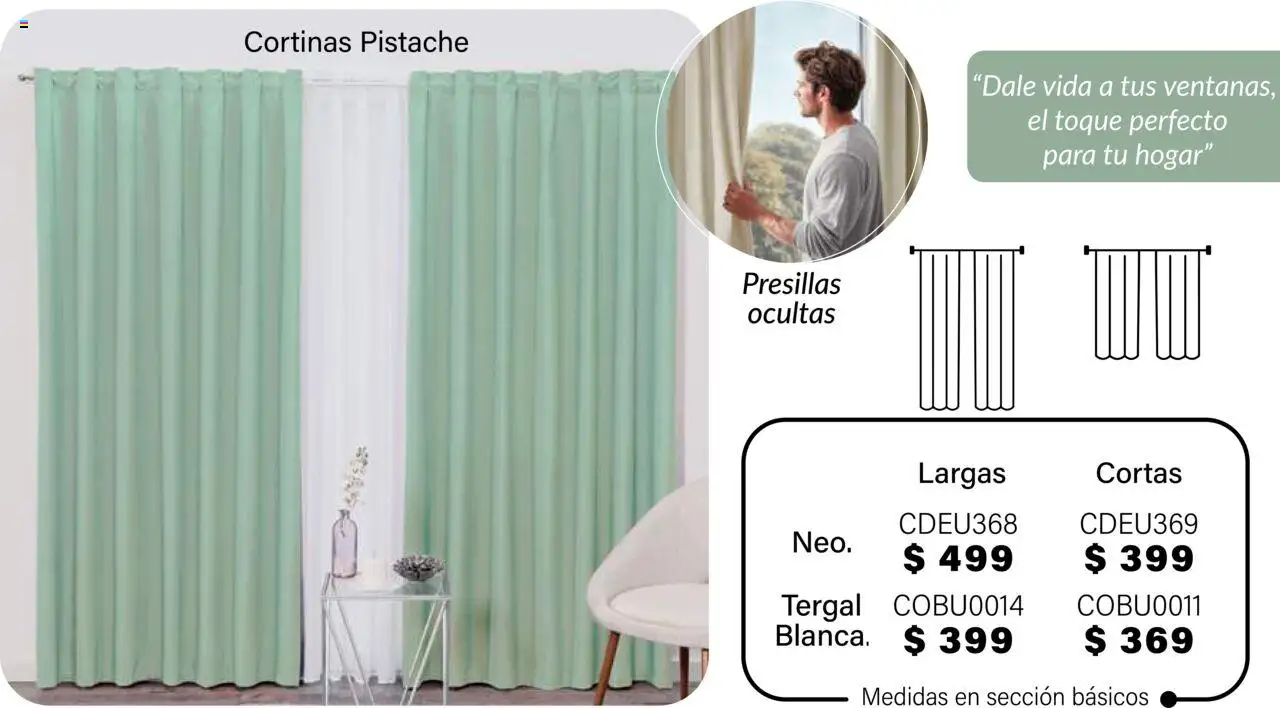 Nuevas ofertas de Colchas Concord válidas en toda la República Mexicana desde el 01.08.2025. ¡Encuentra las mejores ofertas en Colchas Concord - Catálogo! | Página: 588 | Productos: Cortinas
