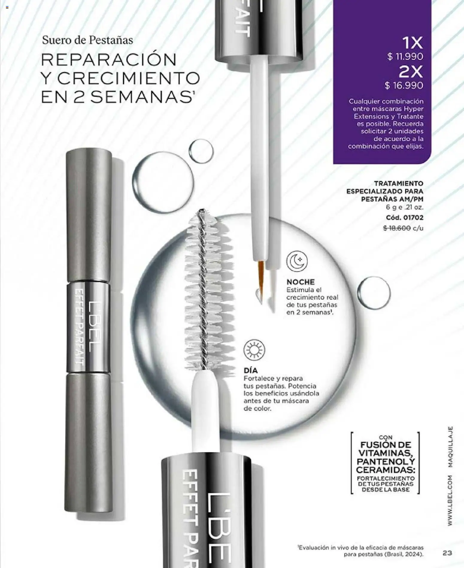 Catálogo L'Bel Campaña2x │ válido desde el 16.01.2026 | Página: 23 | Productos: Maquillaje, Máscara, Base