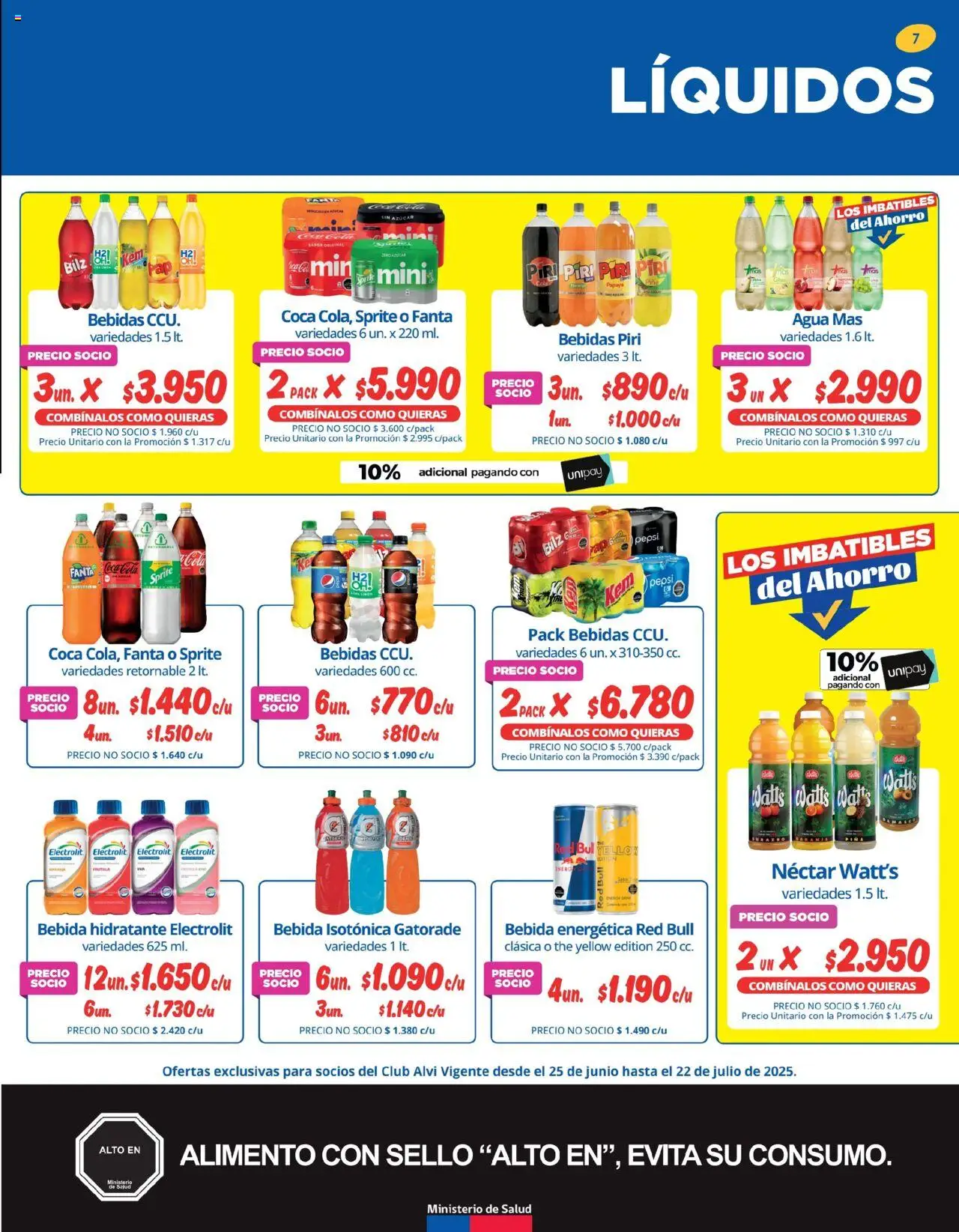 Alvi catálogo │ válido desde el 25.06.2025 | Página: 7 | Productos: Agua, Azucar, Piña