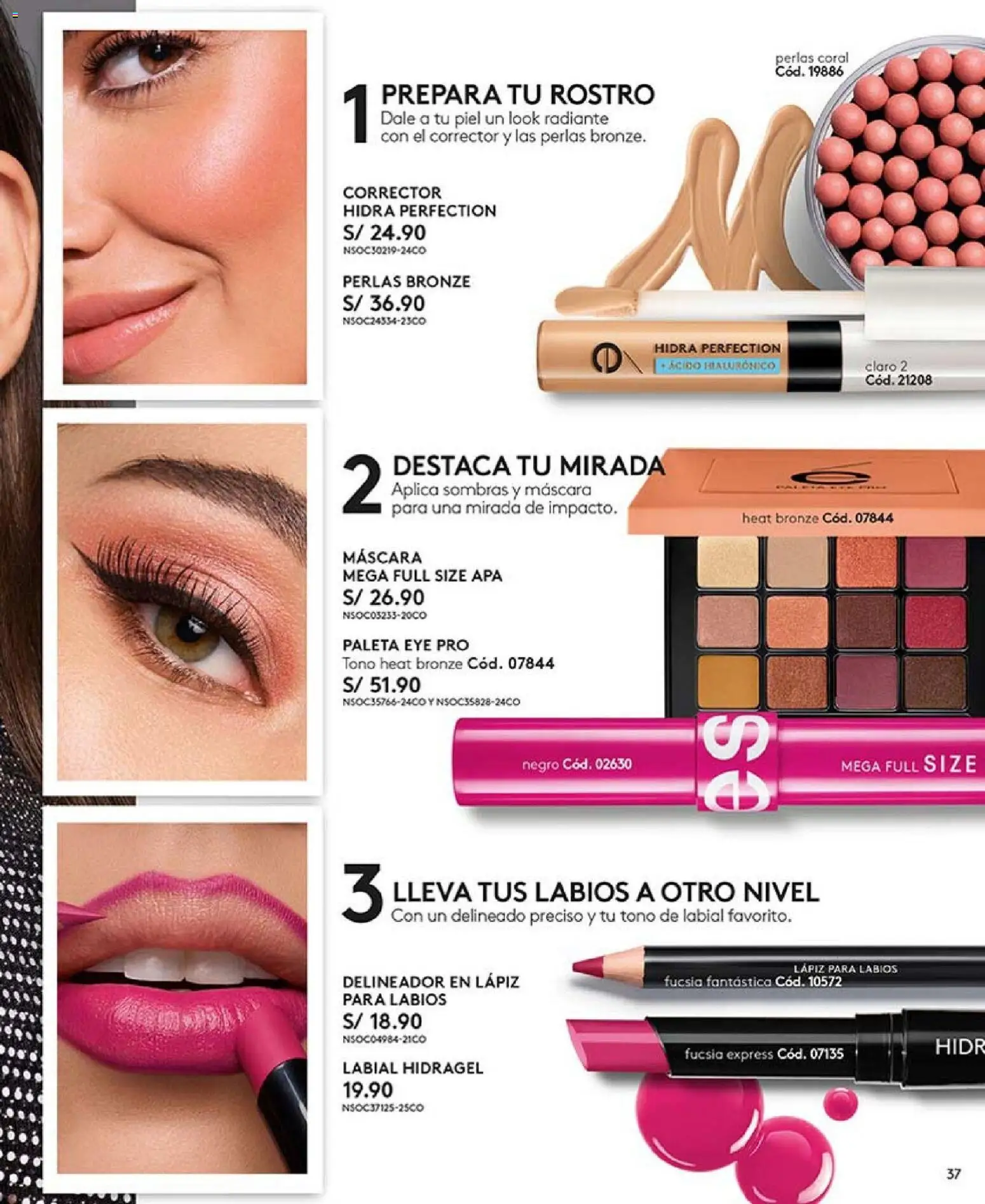 Catálogo Ésika válido desde 18.12.2025 | Página: 37 | Productos: Máscara, Delineador, Corrector