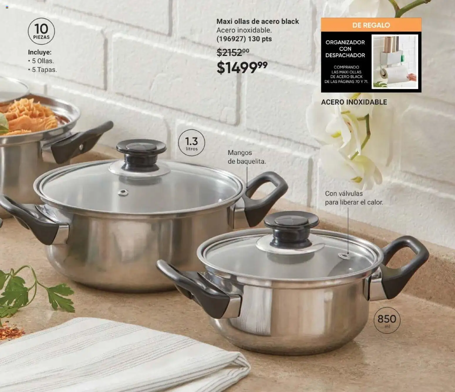 Nuevas ofertas de AVON válidas en toda la República Mexicana desde el 28.11.2025. ¡Encuentra las mejores ofertas en AVON Casa & Estilo 18 2025! | Página: 71 | Productos: Organizador