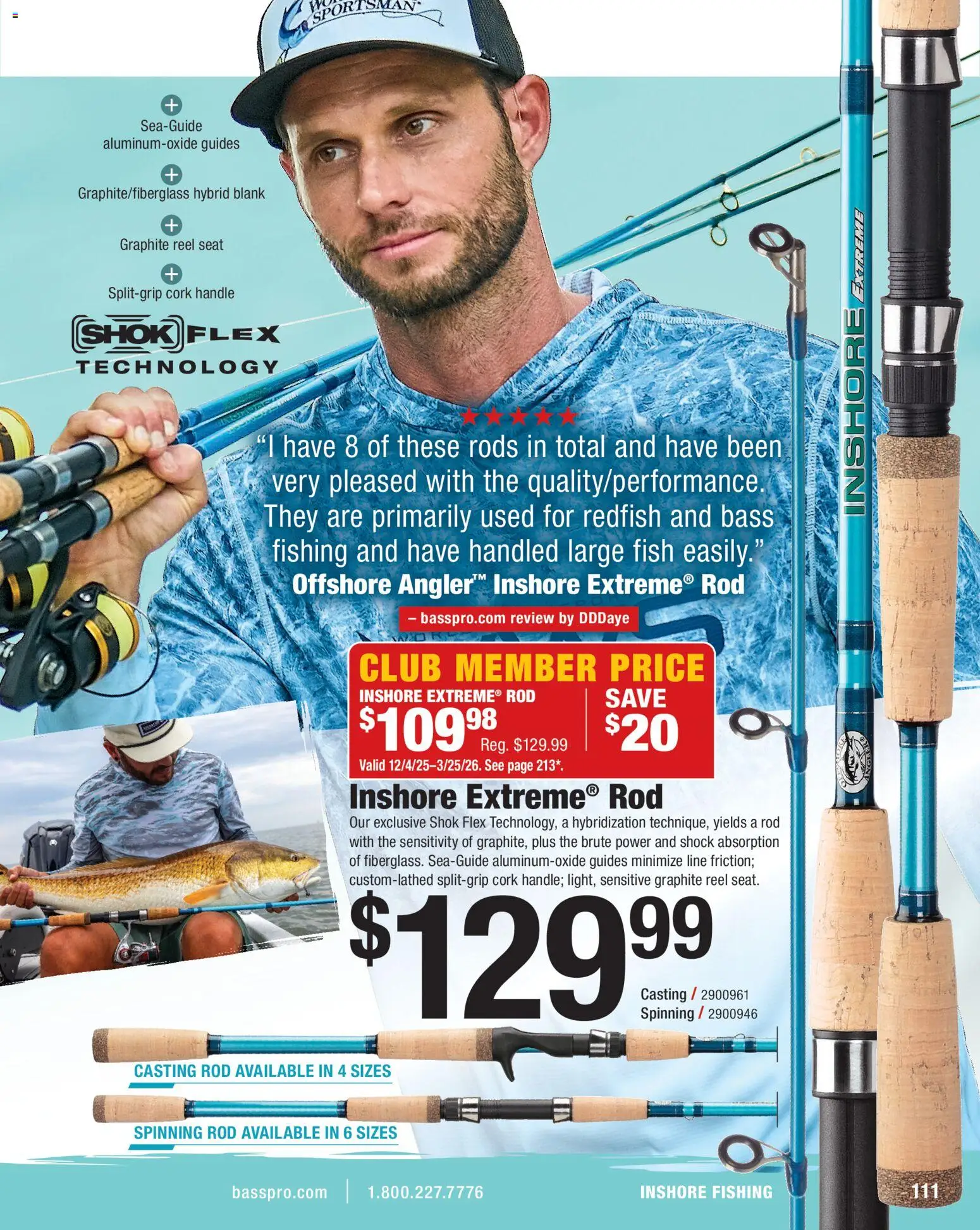 Cabela's Saltwater Specialist 26 - valid from 15.12.2025 | Page: 111 | Products: Fish, Shock, Rod