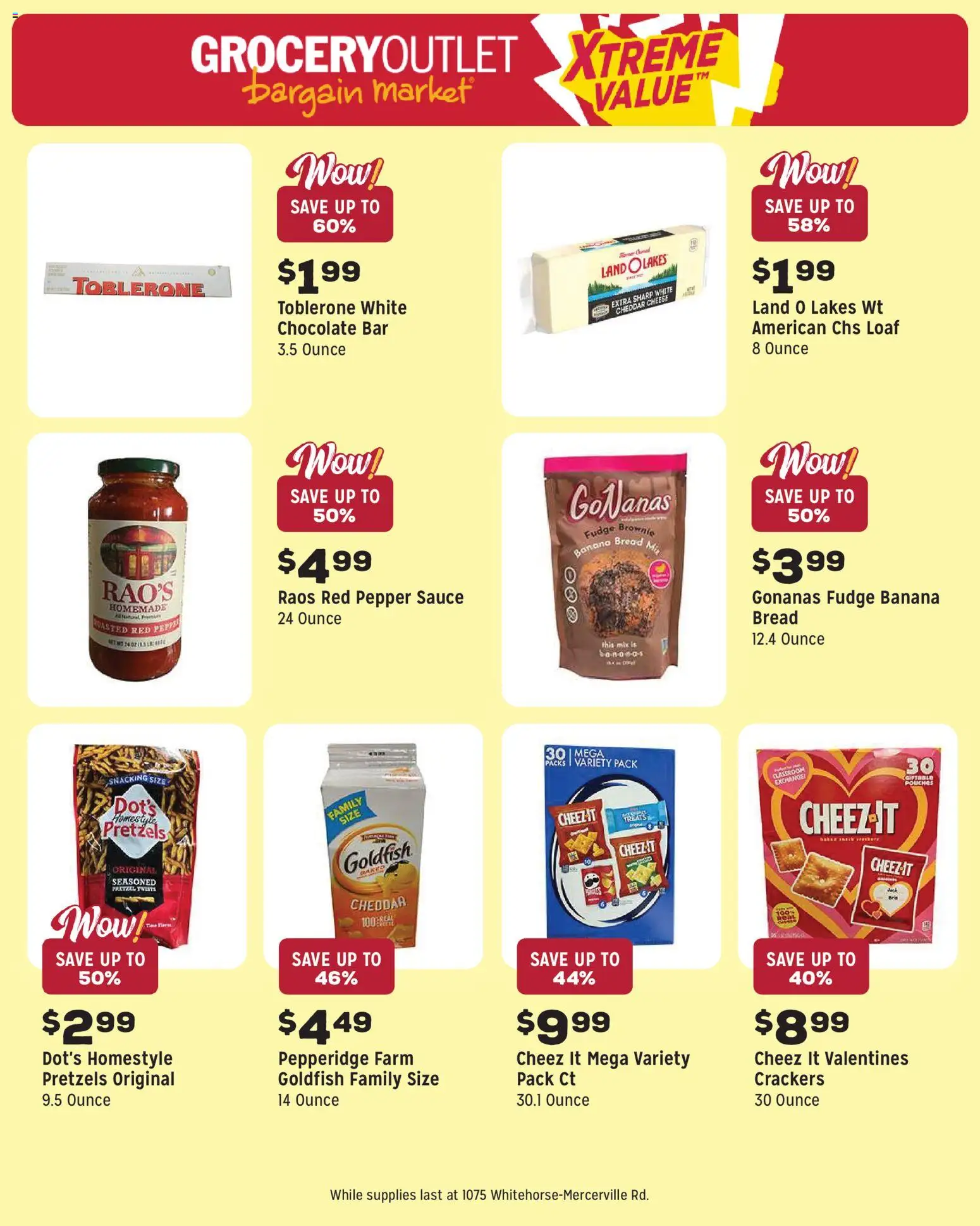 Grocery Outlet Weekly Ad - NJ - valid from 22.04.2026 | Page: 8 | Products: Bread, Chocolate, Sauce, Pepper