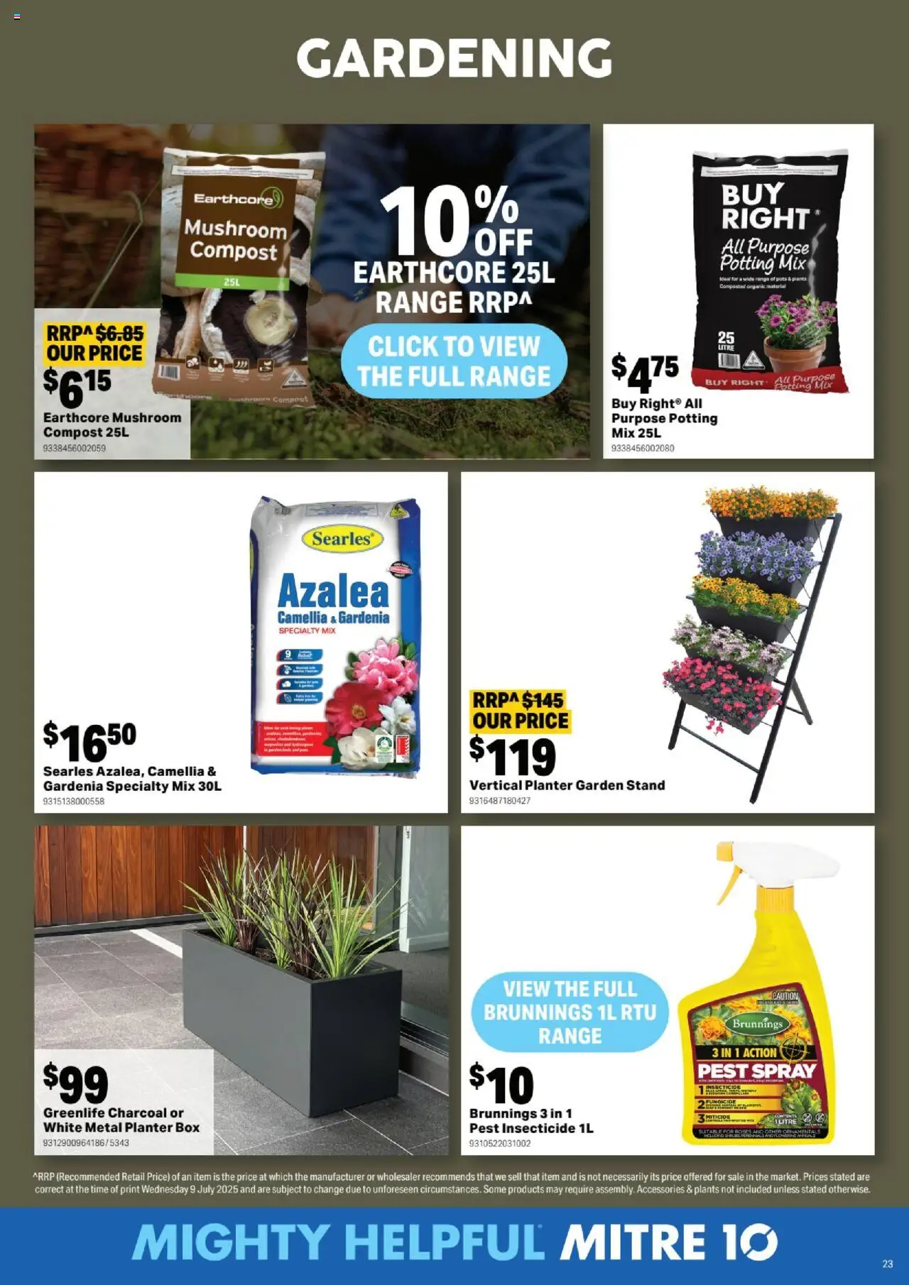 Mitre 10 catalogue - valid from 13.08.2025 | Page: 23 | Products: Box, Compost, Accessories
