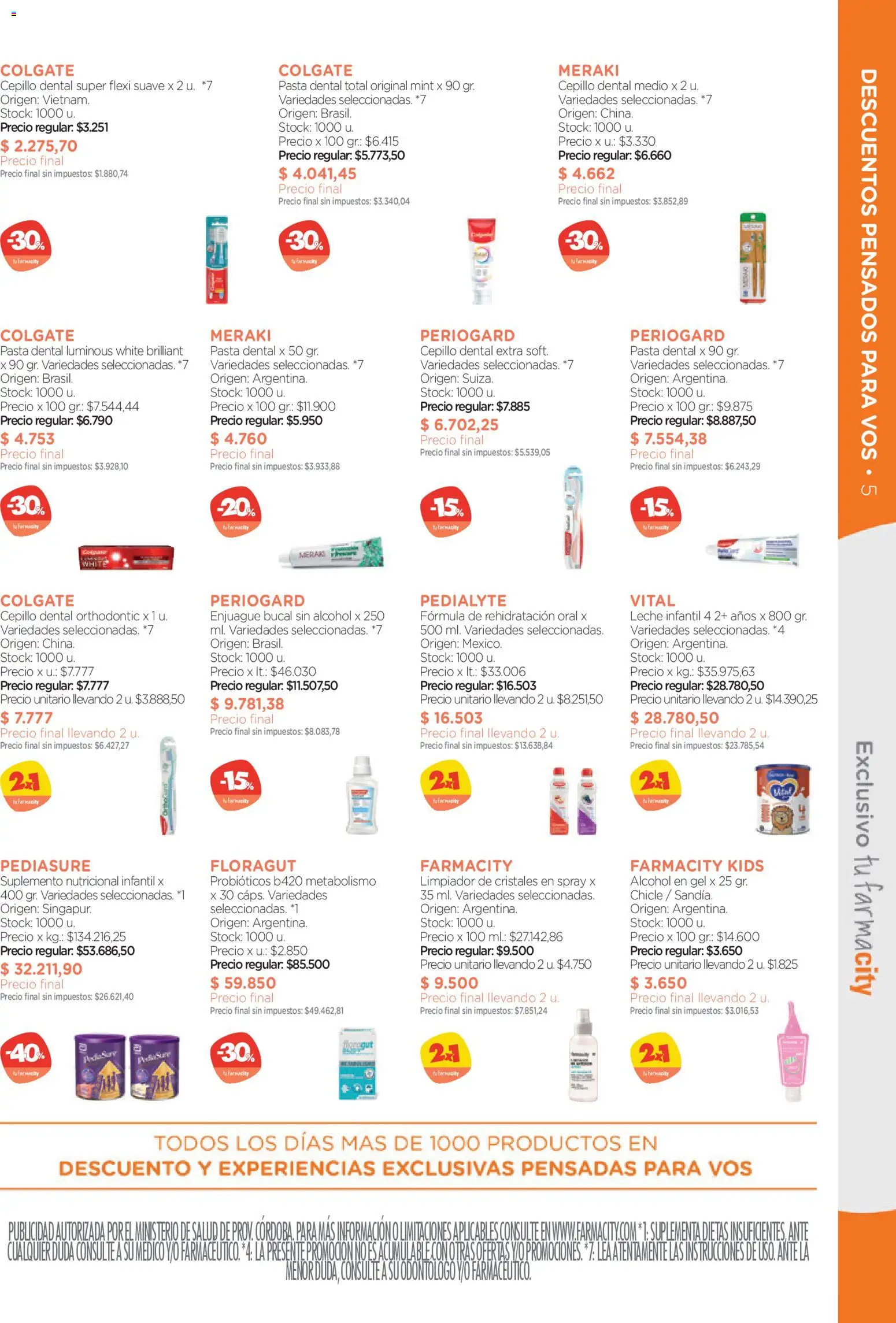 Farmacity catálogo │ válido desde el 03.03.2026 | Página: 5 | Productos: Pasta dental, Chicle, Pasta, Limpiador